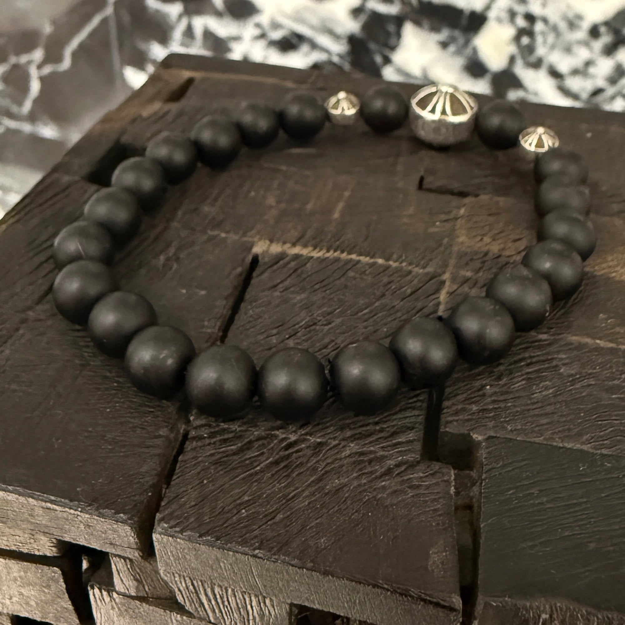CHROME HEARTS CH Logo Ball Beads Bracelet Size 10mm クロムハーツ CHロゴボール ビーズブレスレット サイズ10mm