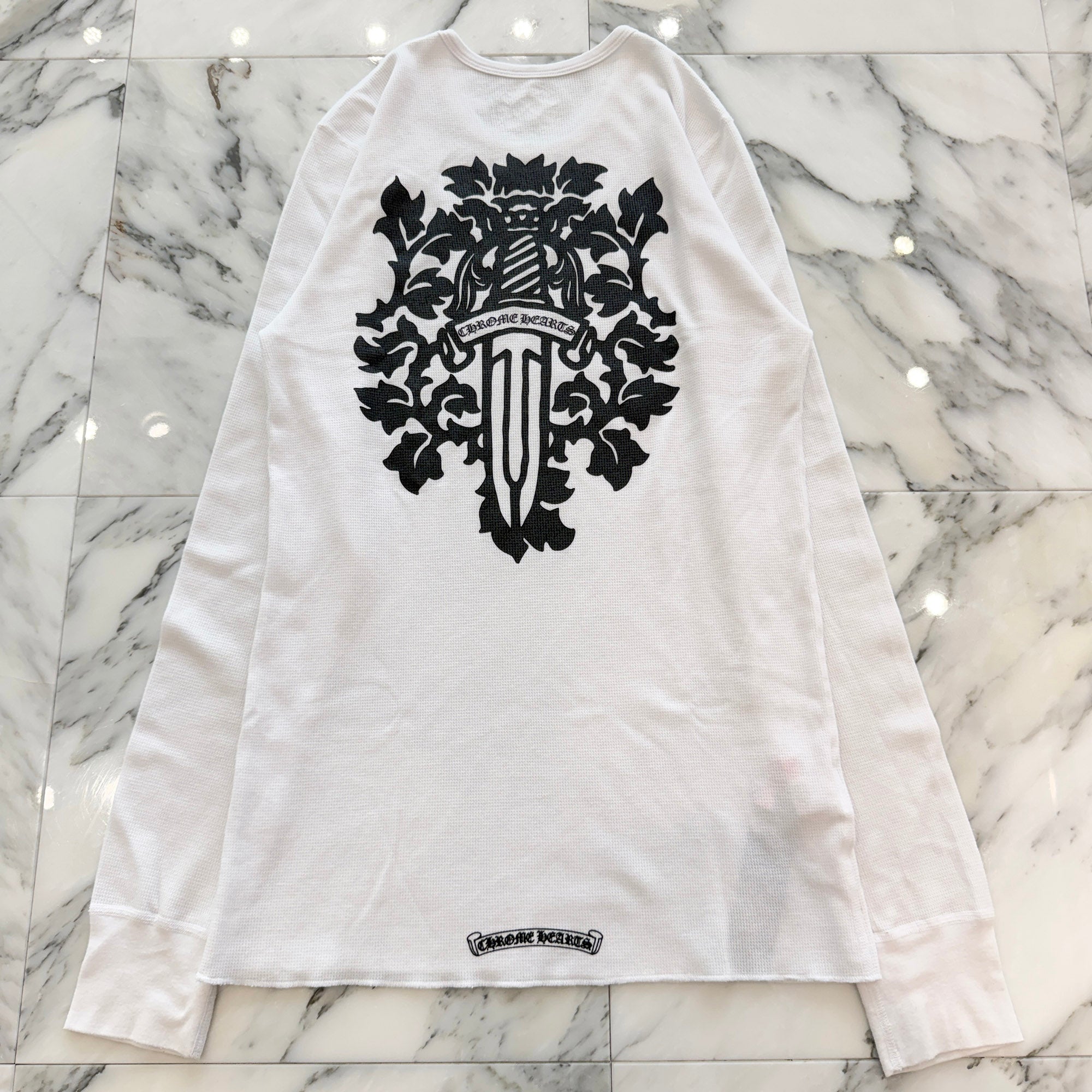 CHROME HEARTS 2025SS Vine Dagger Print Thermal Long Sleeve Tee Size XL クロムハーツ ヴァインダガー プリント サーマル ロングスリーグ Tシャツ サイズXL
