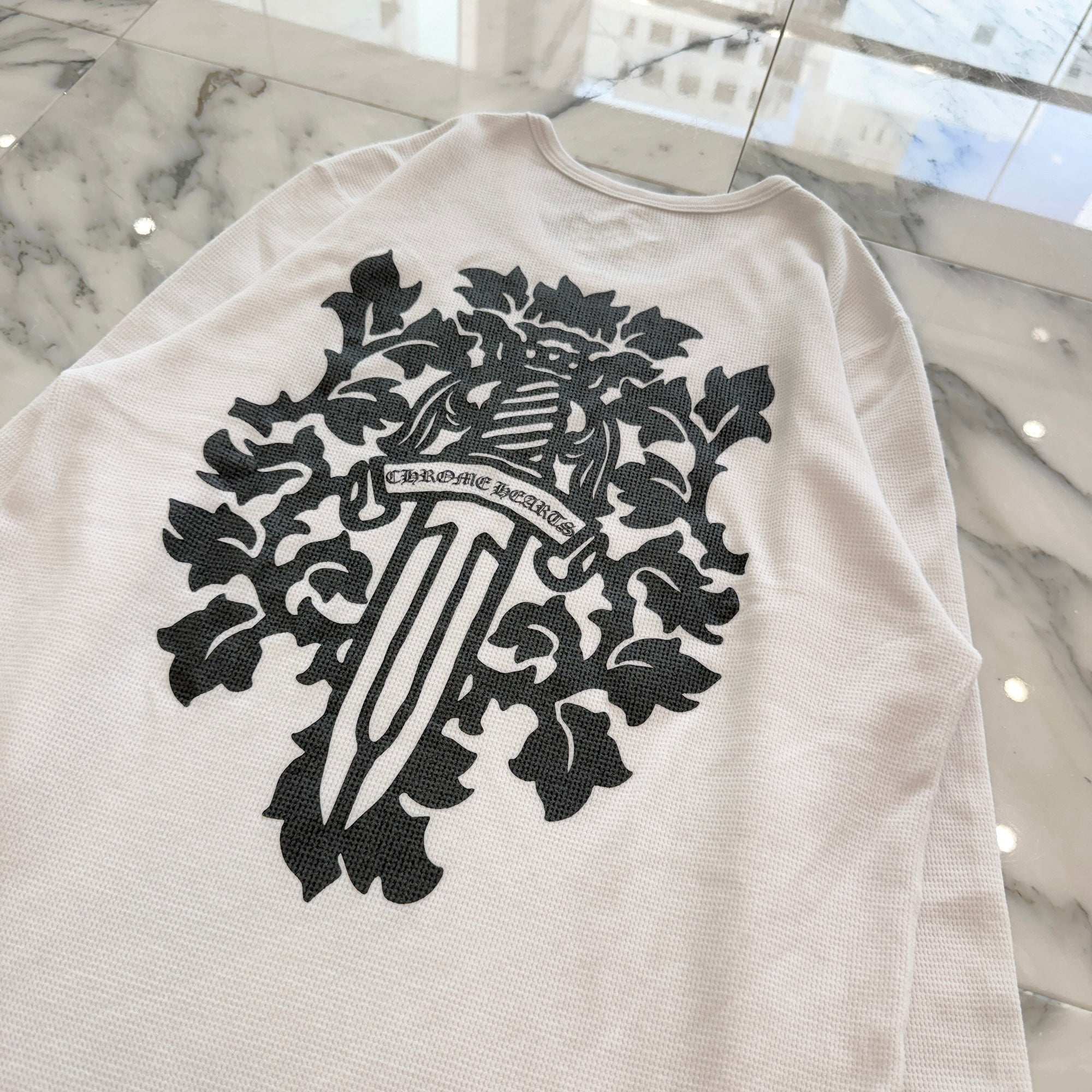 CHROME HEARTS 2025SS Vine Dagger Print Thermal Long Sleeve Tee Size XL クロムハーツ ヴァインダガー プリント サーマル ロングスリーグ Tシャツ サイズXL