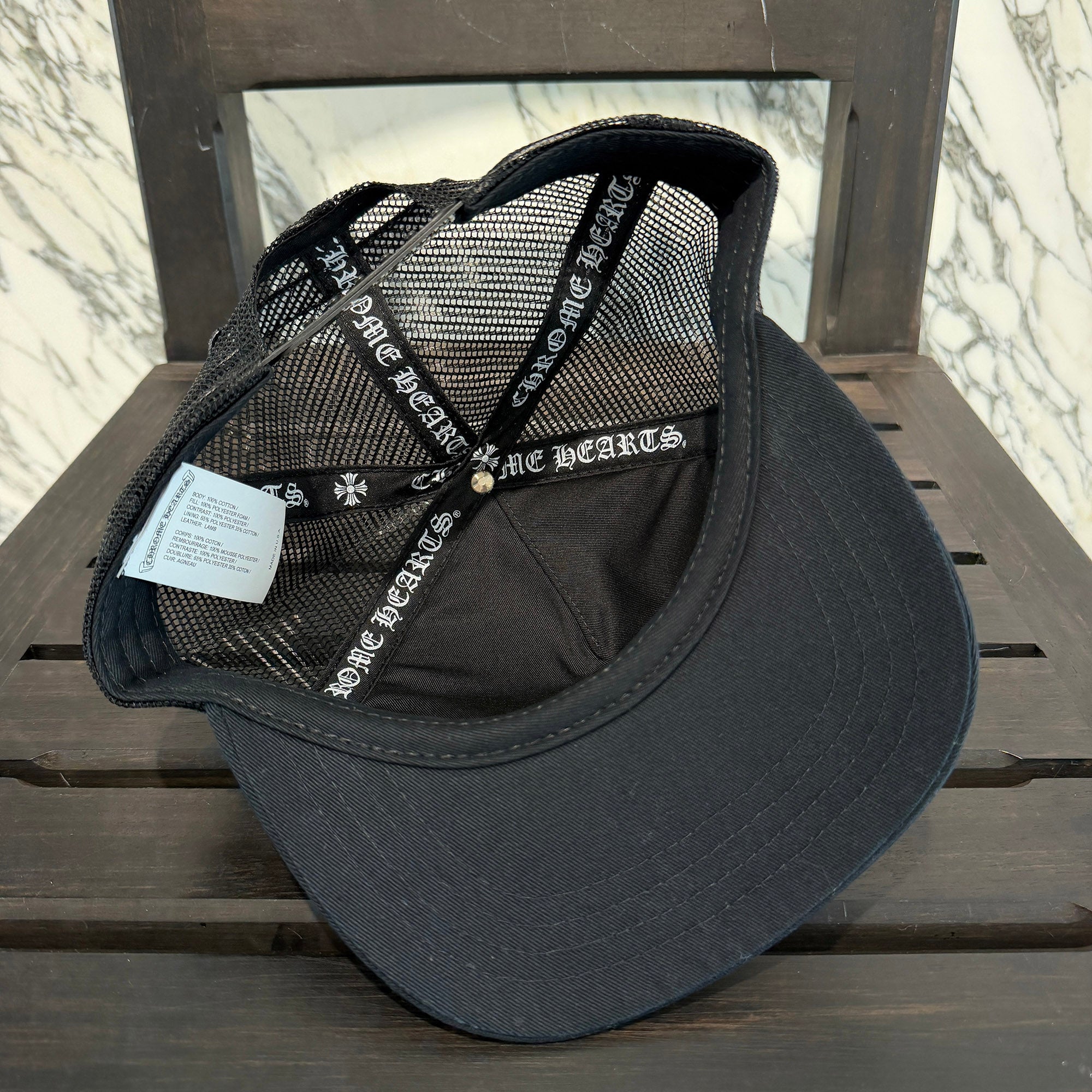 CHROME HEARTS Triple Cross Patch Trucker Cap ONE SIZE (51-61) クロムハーツ トリプルクロスパッチ トラッカーキャップ ONE SIZE (51-61)