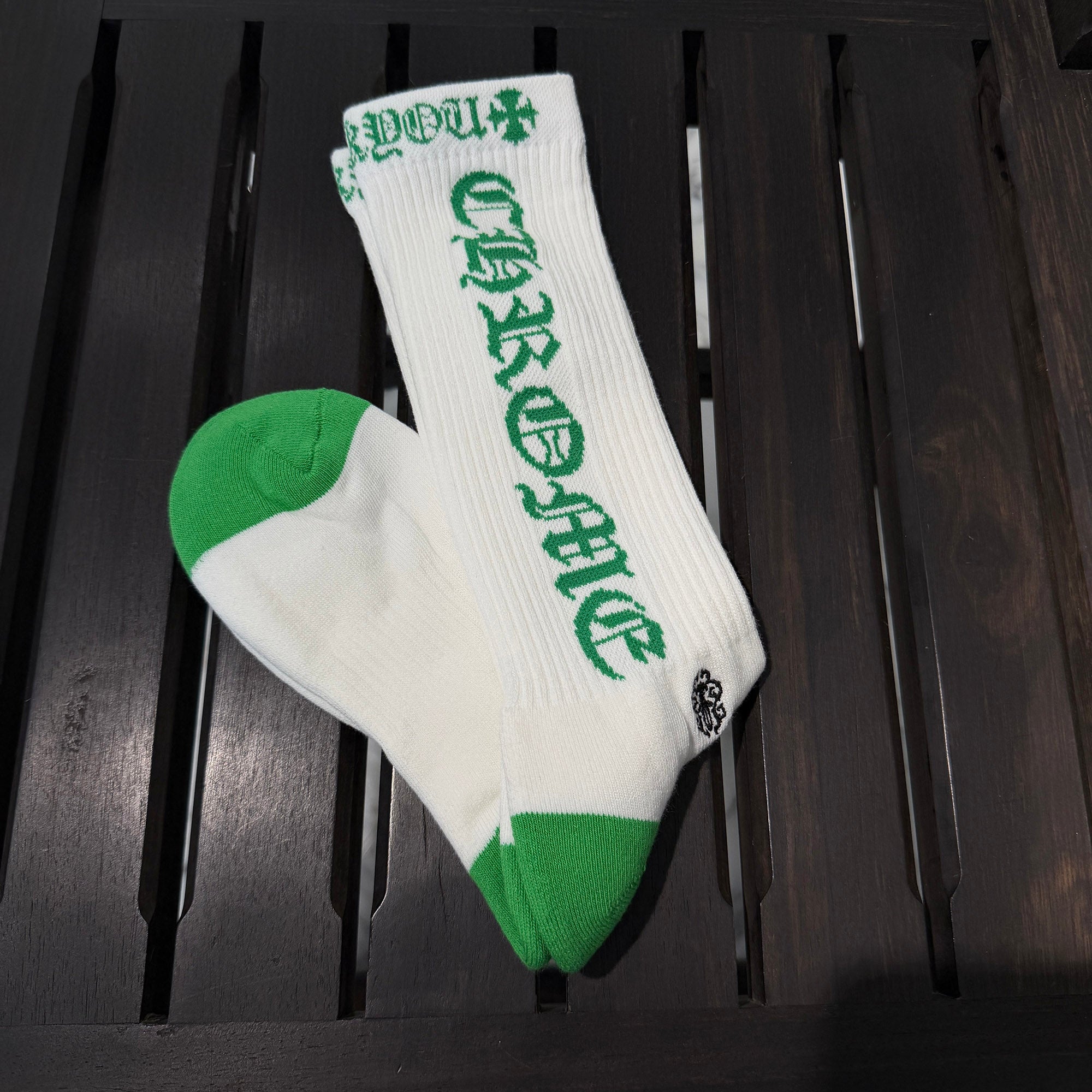 CHROME HEARTS Vine Dagger Embroidery Fuck You Socks ×3 Size M (JP25-27) クロムハーツ ヴァインダガー刺繍 ファックユーロゴ ソックス ×3 サイズM (JP25-27)