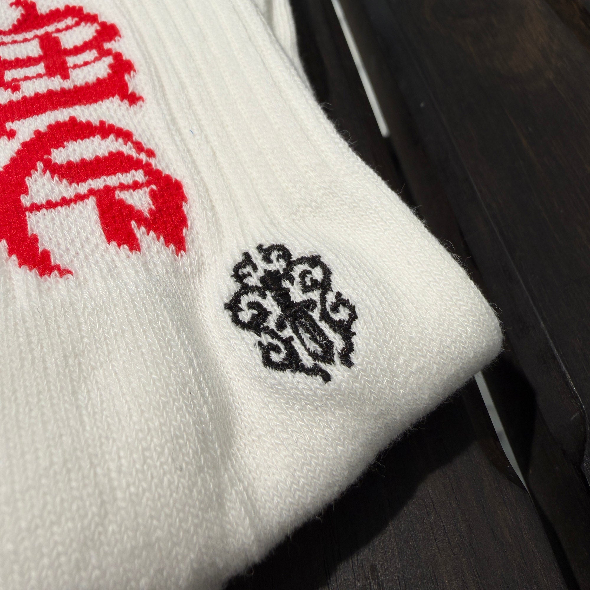 CHROME HEARTS Vine Dagger Embroidery Fuck You Socks ×3 Size M (JP25-27) クロムハーツ ヴァインダガー刺繍 ファックユーロゴ ソックス ×3 サイズM (JP25-27)
