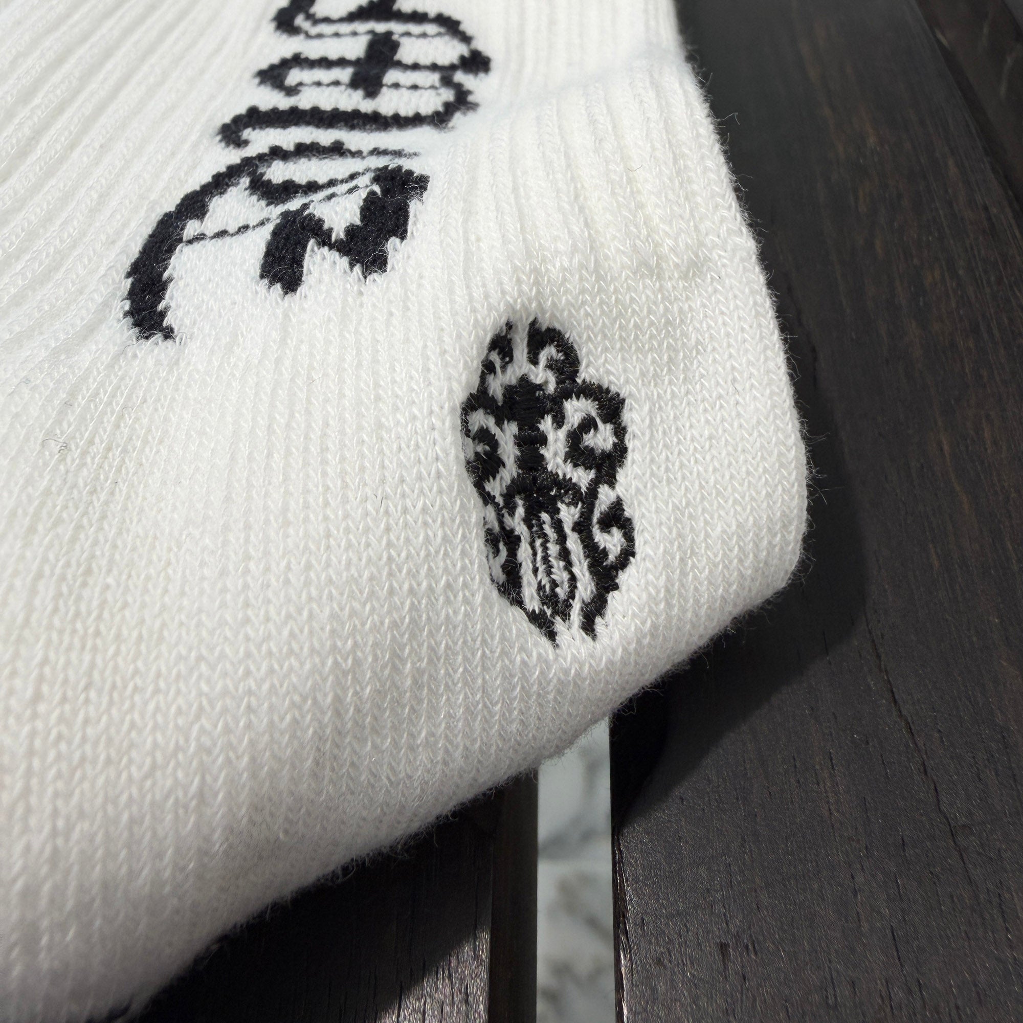 CHROME HEARTS Vine Dagger Embroidery Fuck You Socks ×3 Size M (JP25-27) クロムハーツ ヴァインダガー刺繍 ファックユーロゴ ソックス ×3 サイズM (JP25-27)