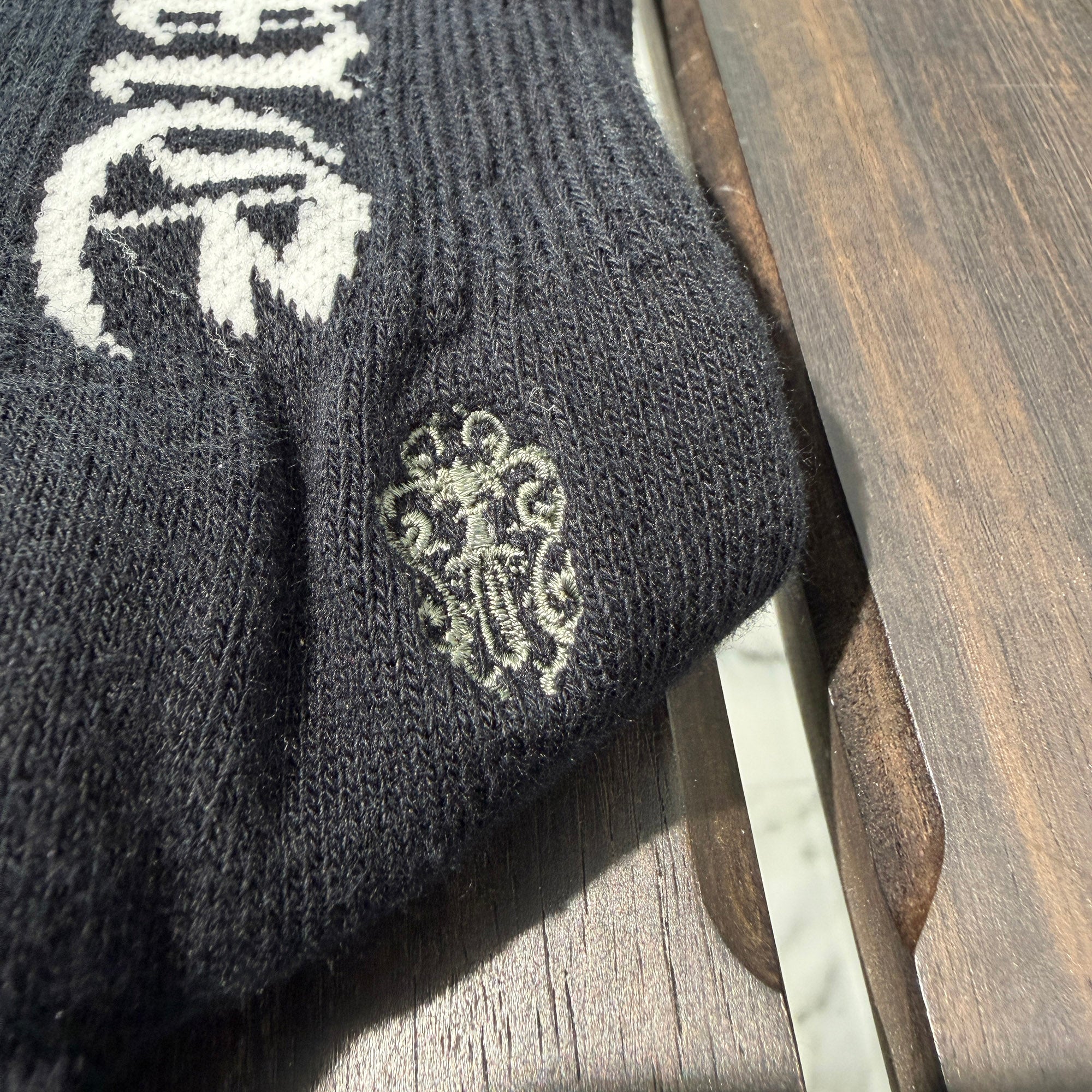 CHROME HEARTS Vine Dagger Embroidery Fuck You Socks ×3 Size M (JP25-27) クロムハーツ ヴァインダガー刺繍 ファックユーロゴ ソックス ×3 サイズM (JP25-27)