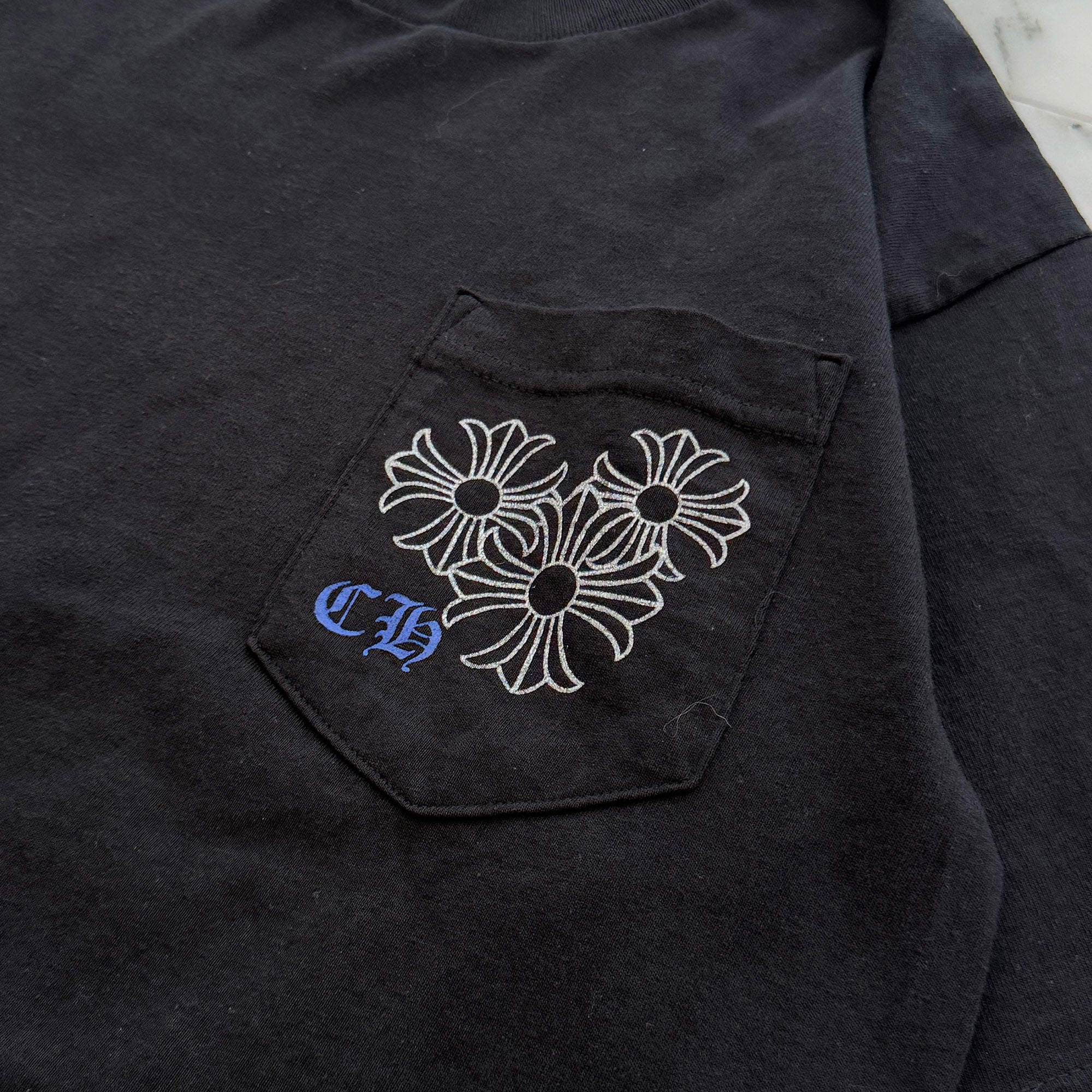 CHROME HEARTS Triple CH Plus Back Circle Print Tee Size M クロムハーツ トリプルCHプラス バックサークル プリントTシャツ サイズM