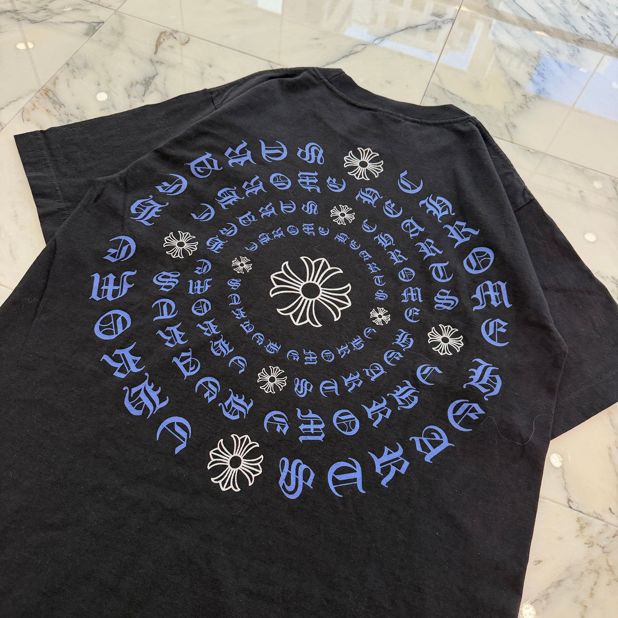 CHROME HEARTS Triple CH Plus Back Circle Print Tee Size M クロムハーツ トリプルCHプラス バックサークル プリントTシャツ サイズM
