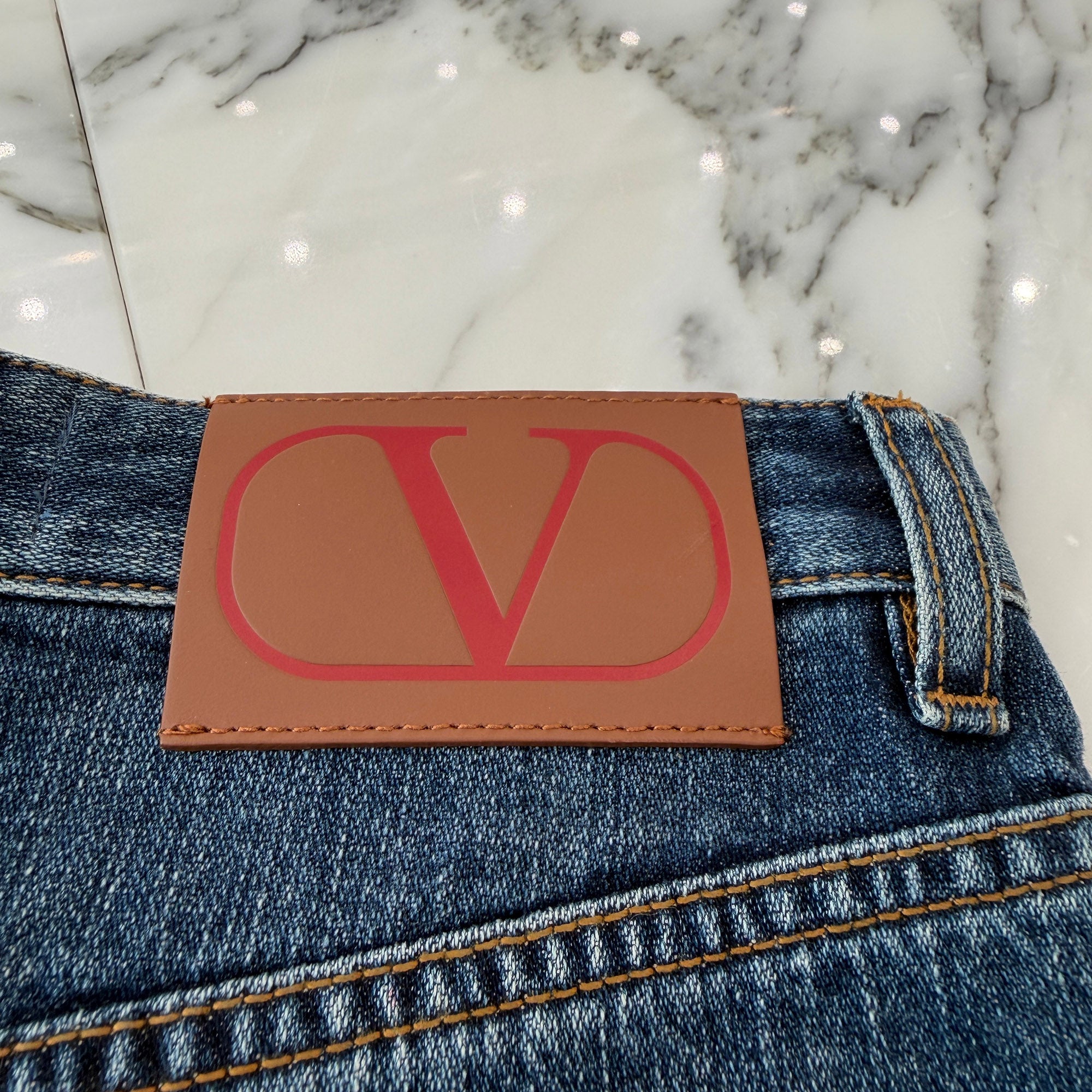 VALENTINO 2021AW Washed Denim Shorts 1B3DD13S79E Size 27 ヴァレンティノ ウォッシュド デニム ショーツ サイズ27