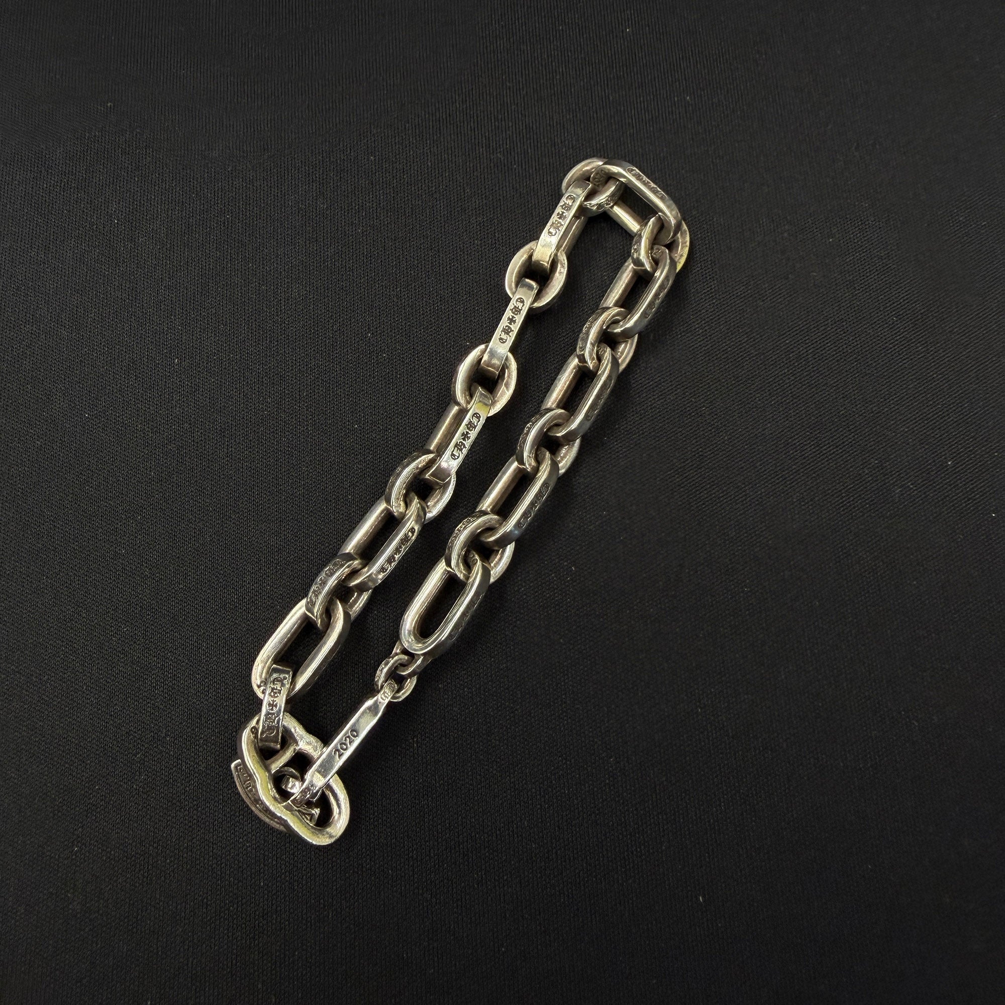 CHROME HEARTS PAPER E CHAIN Bracelet Size 8 Inch クロムハーツ ペーパーEチェーン ブレスレット サイズ8インチ