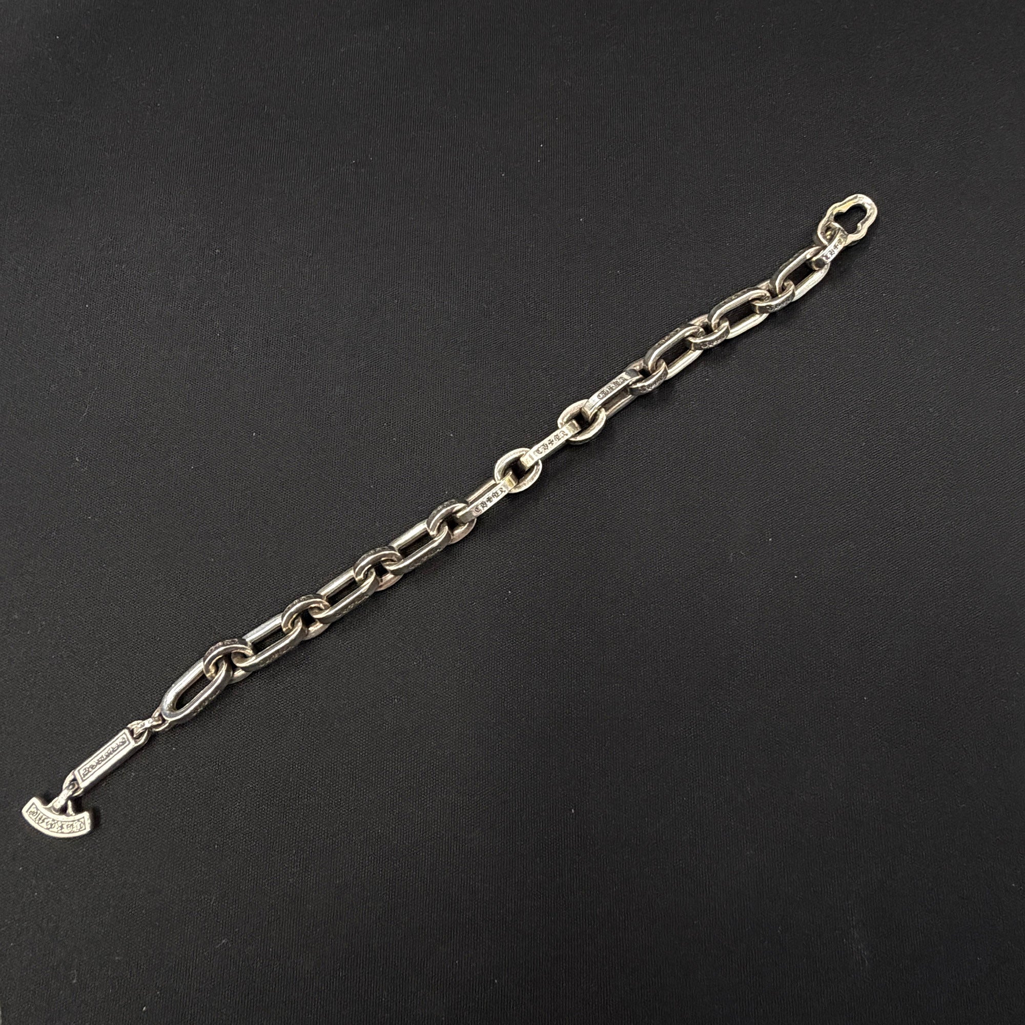 CHROME HEARTS PAPER E CHAIN Bracelet Size 8 Inch クロムハーツ ペーパーEチェーン ブレスレット サイズ8インチ