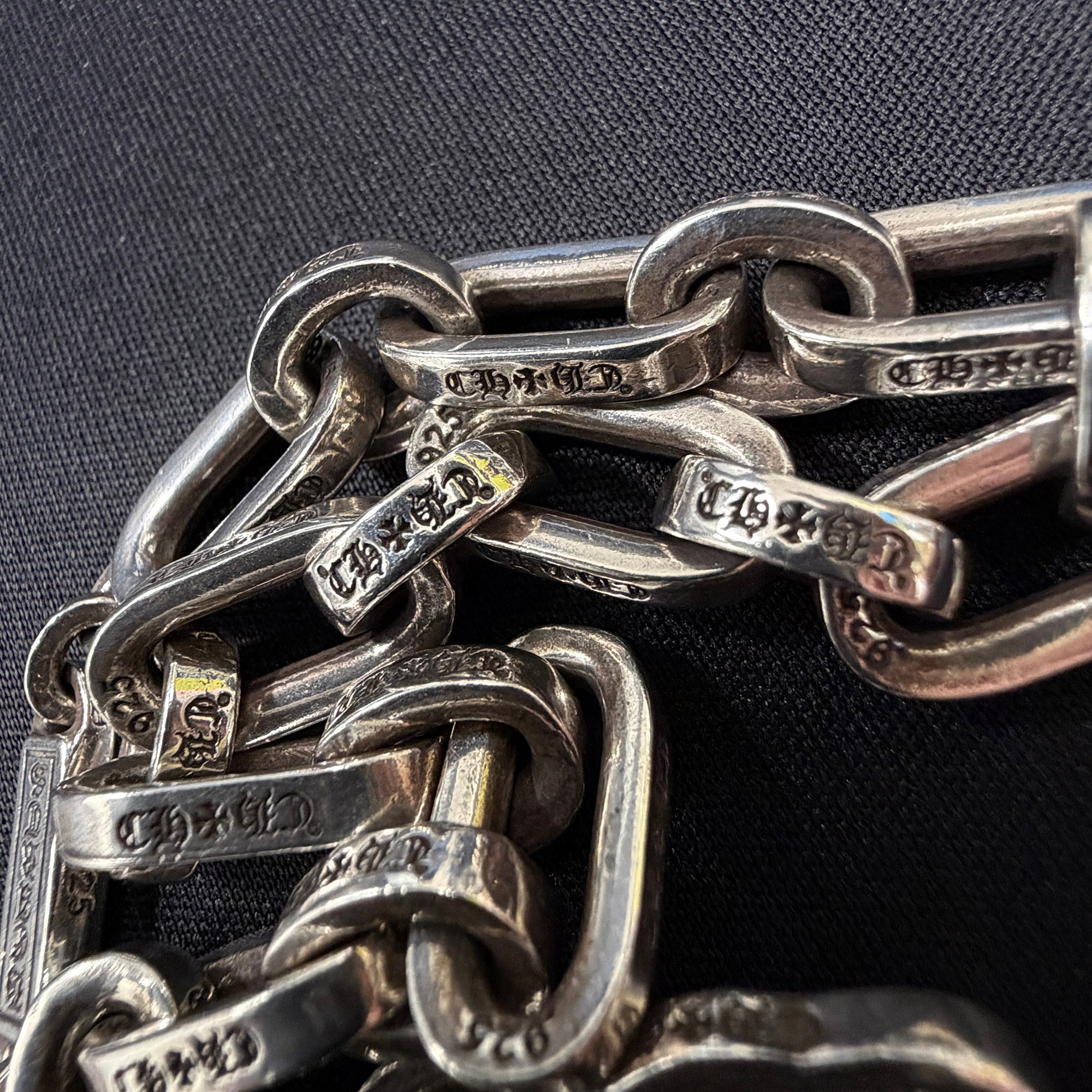 CHROME HEARTS PAPER E CHAIN Bracelet Size 8 Inch クロムハーツ ペーパーEチェーン ブレスレット サイズ8インチ