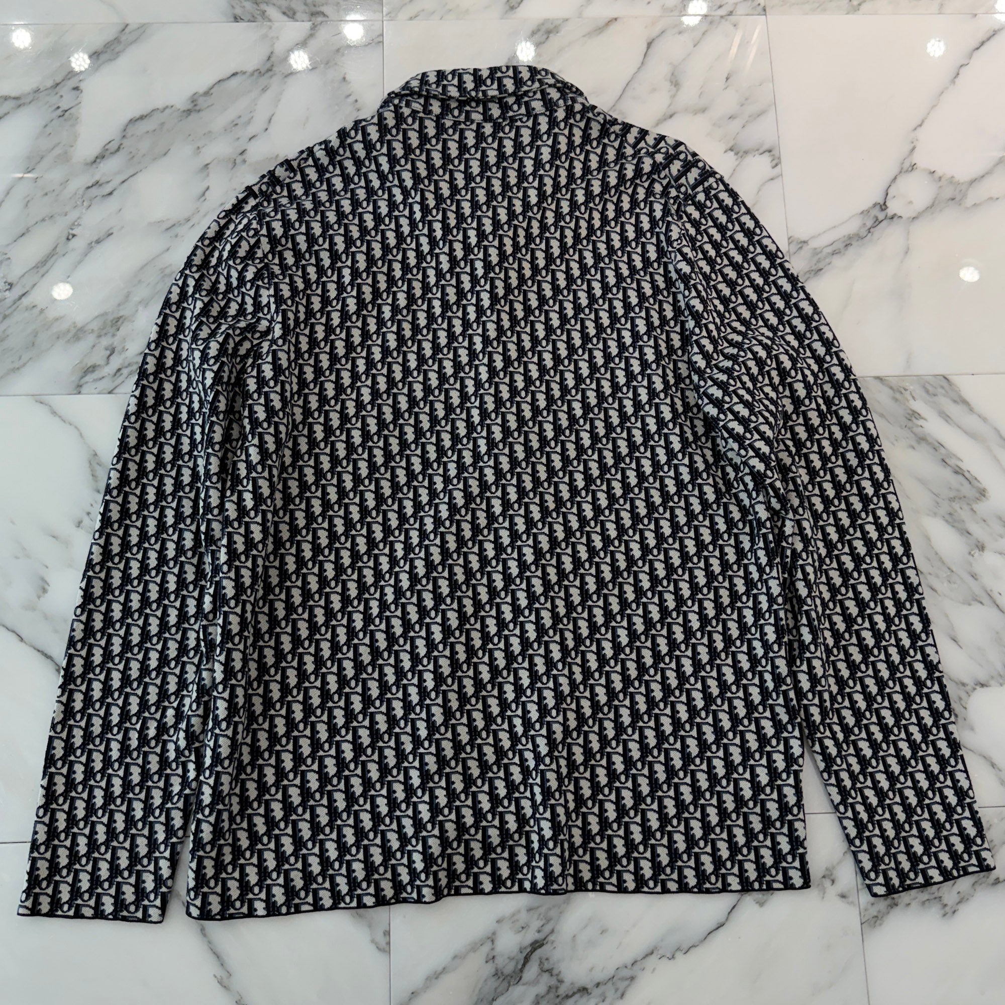 DIOR 2020SS Oblique Cotton Jacquard Overshirt 023M550AT099 Size XL ディオール オブリーク コットン ジャガード オーバーシャツ サイズXL