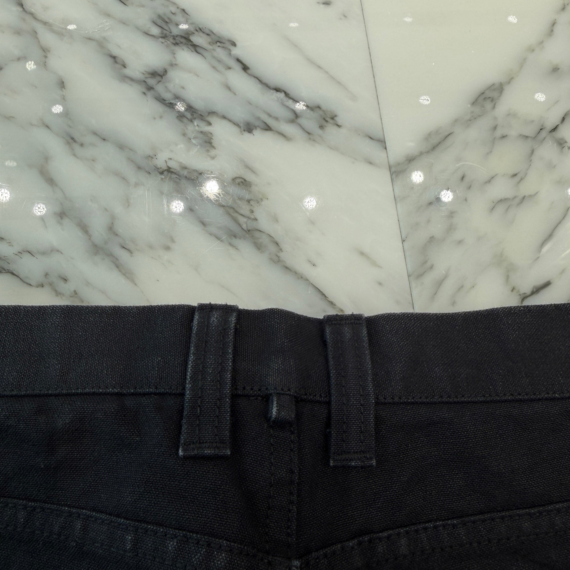 CHROME HEARTS Cemetery Cross Leather Patch Cotton Cargo Pants Size 33 クロムハーツ セメタリークロス レザーパッチコットンカーゴパンツ サイズ33