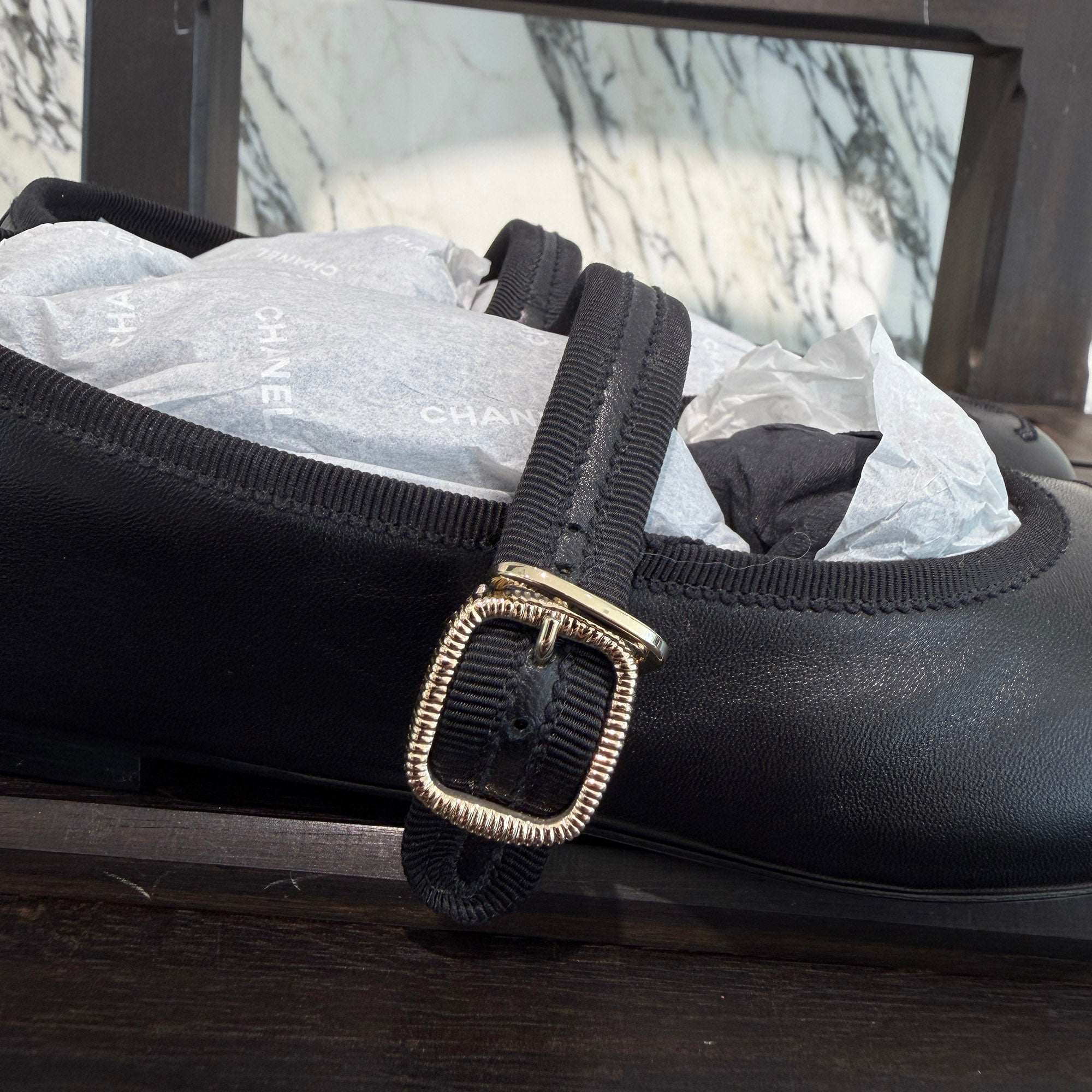 CHANEL 2025SS COCO Mark Lamb Leather Mary Jane Size 37C (約23.5cm～24.0cm) シャネル ココマーク ラムスキン メリージェーン サイズ 37C (約23.5cm～24.0cm)