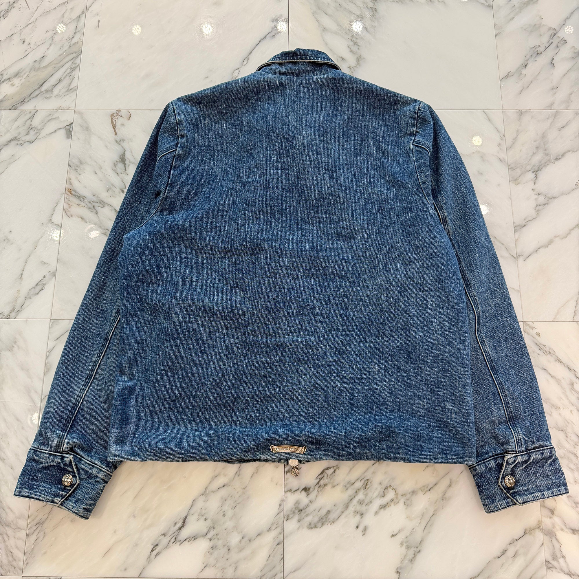 CHROME HEARTS Street Meat Dagger Zip Denim Jacket Size L クロムハーツ ストリートミート ダガージップ デニムジャケット サイズL