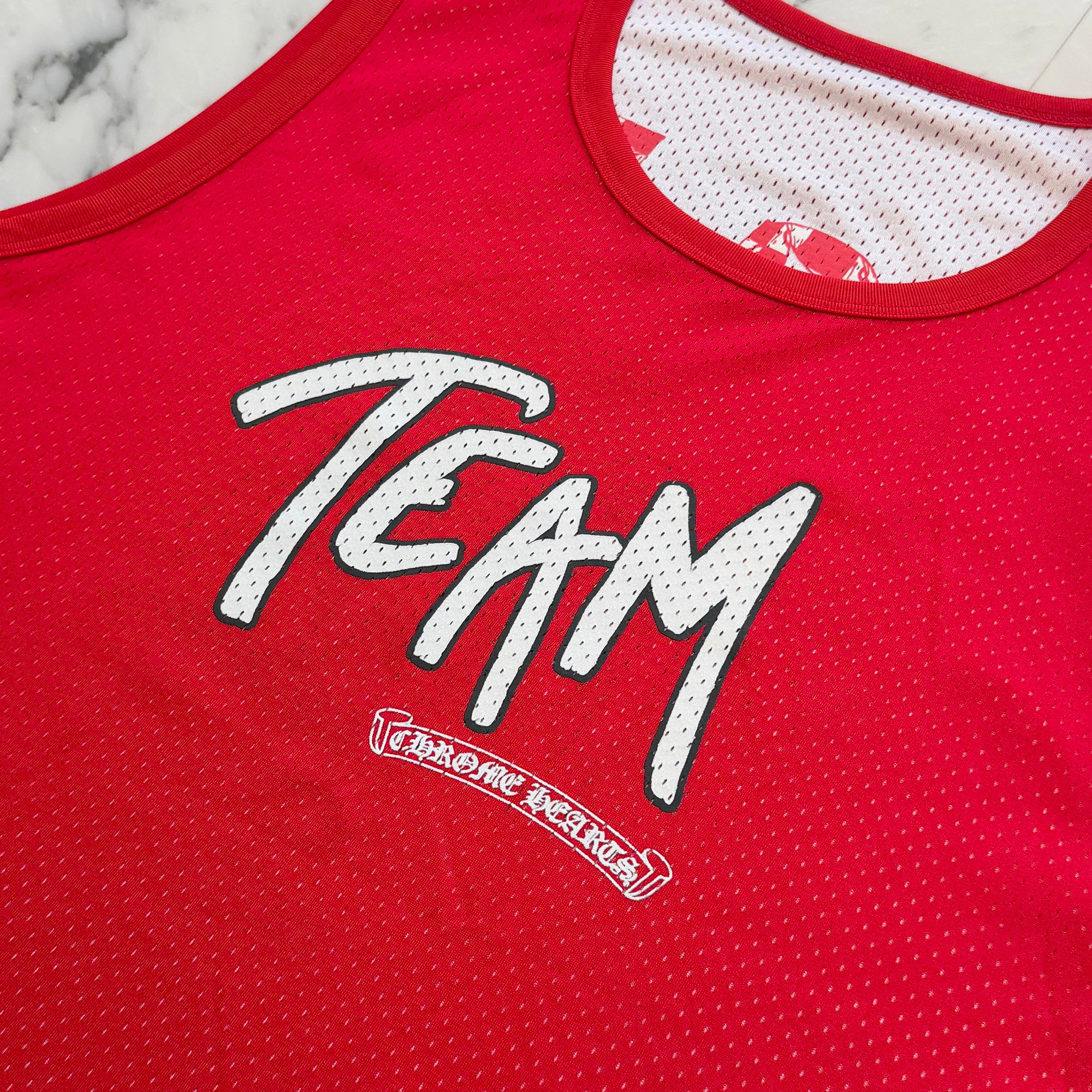 CHROME HEARTS × MATTY BOY "TEAM" Mesh Warm Up Jersey Size L クロムハーツ × マッティボーイ "チーム" メッシュウォームアップジャージー サイズL