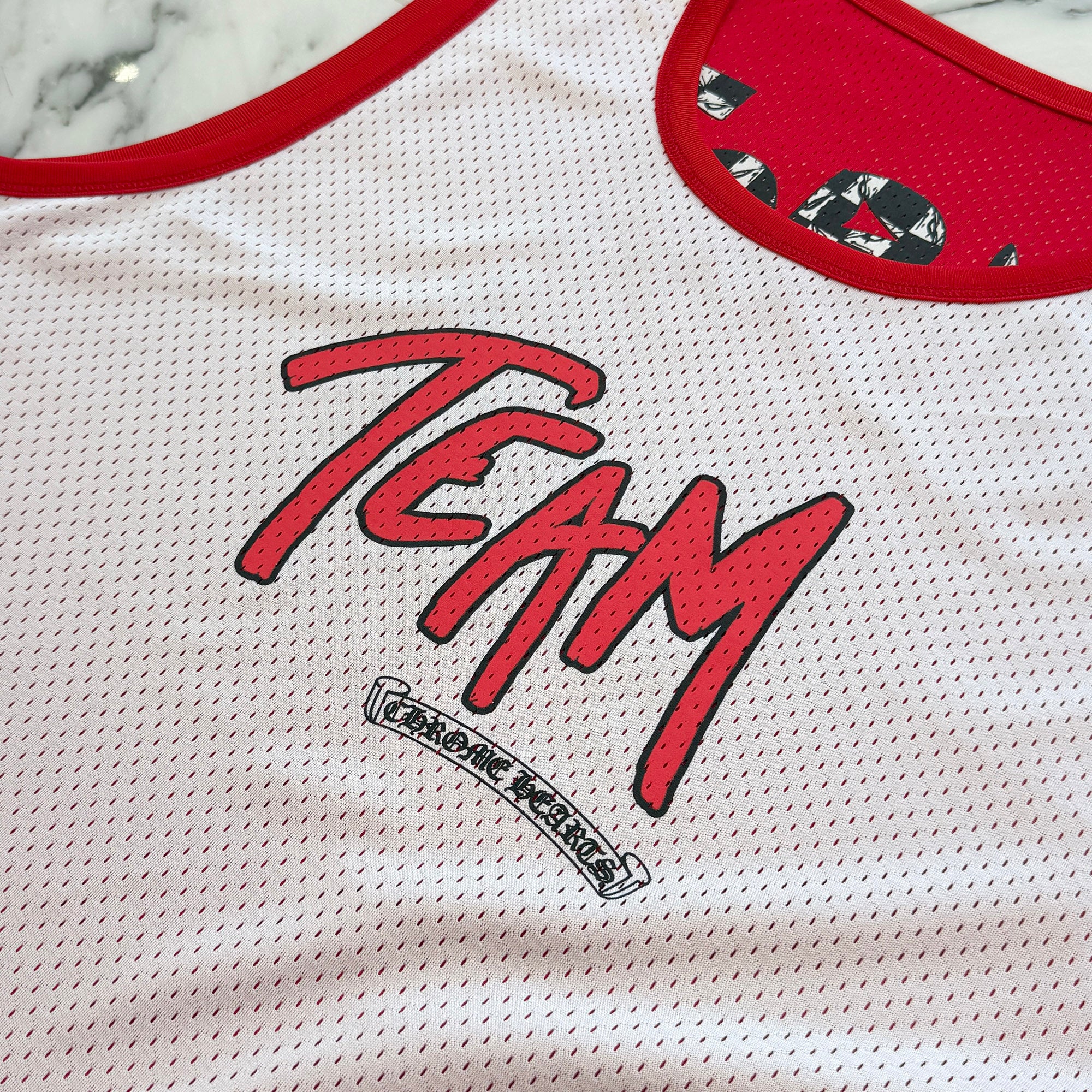 CHROME HEARTS × MATTY BOY "TEAM" Mesh Warm Up Jersey Size L クロムハーツ × マッティボーイ "チーム" メッシュウォームアップジャージー サイズL