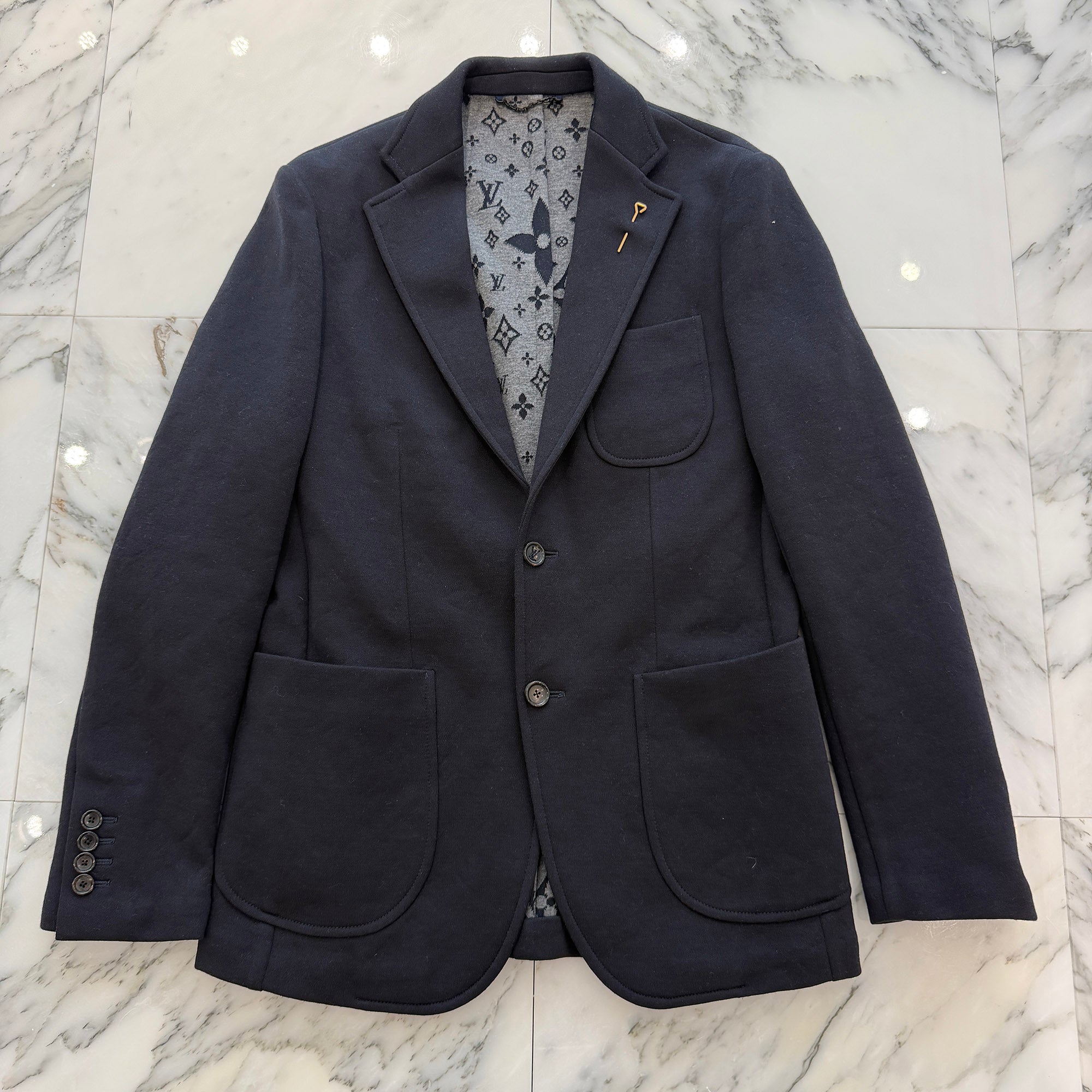 LOUIS VUITTON 2022SS Staples Edition Tailored Jacket HKJ40E Size 48 ルイヴィトン ステープルズ エディション テーラードジャケット サイズ48