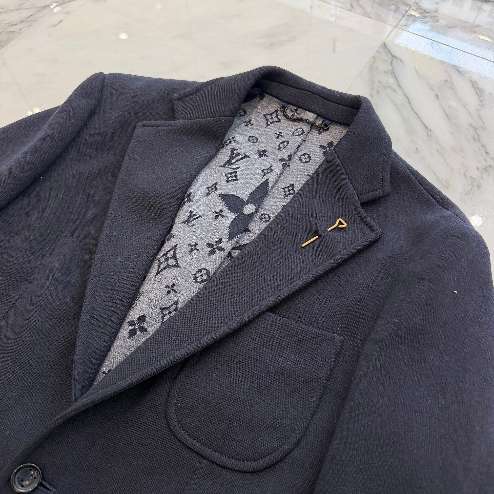 LOUIS VUITTON 2022SS Staples Edition Tailored Jacket HKJ40E Size 48 ルイヴィトン ステープルズ エディション テーラードジャケット サイズ48