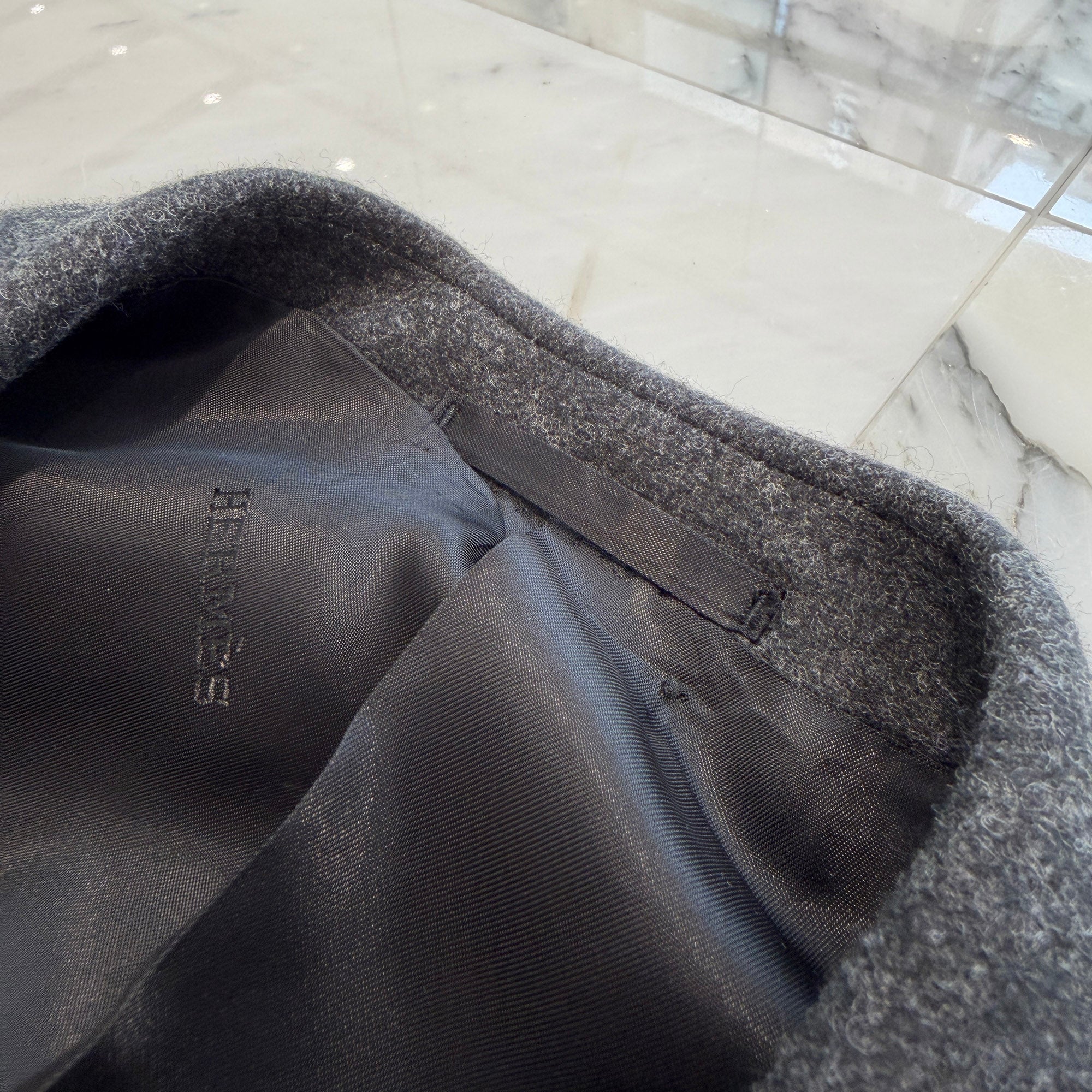 HERMES Tailored Wool Jacket G9362K Size 48 エルメス テーラード ウール ジャケット サイズ48