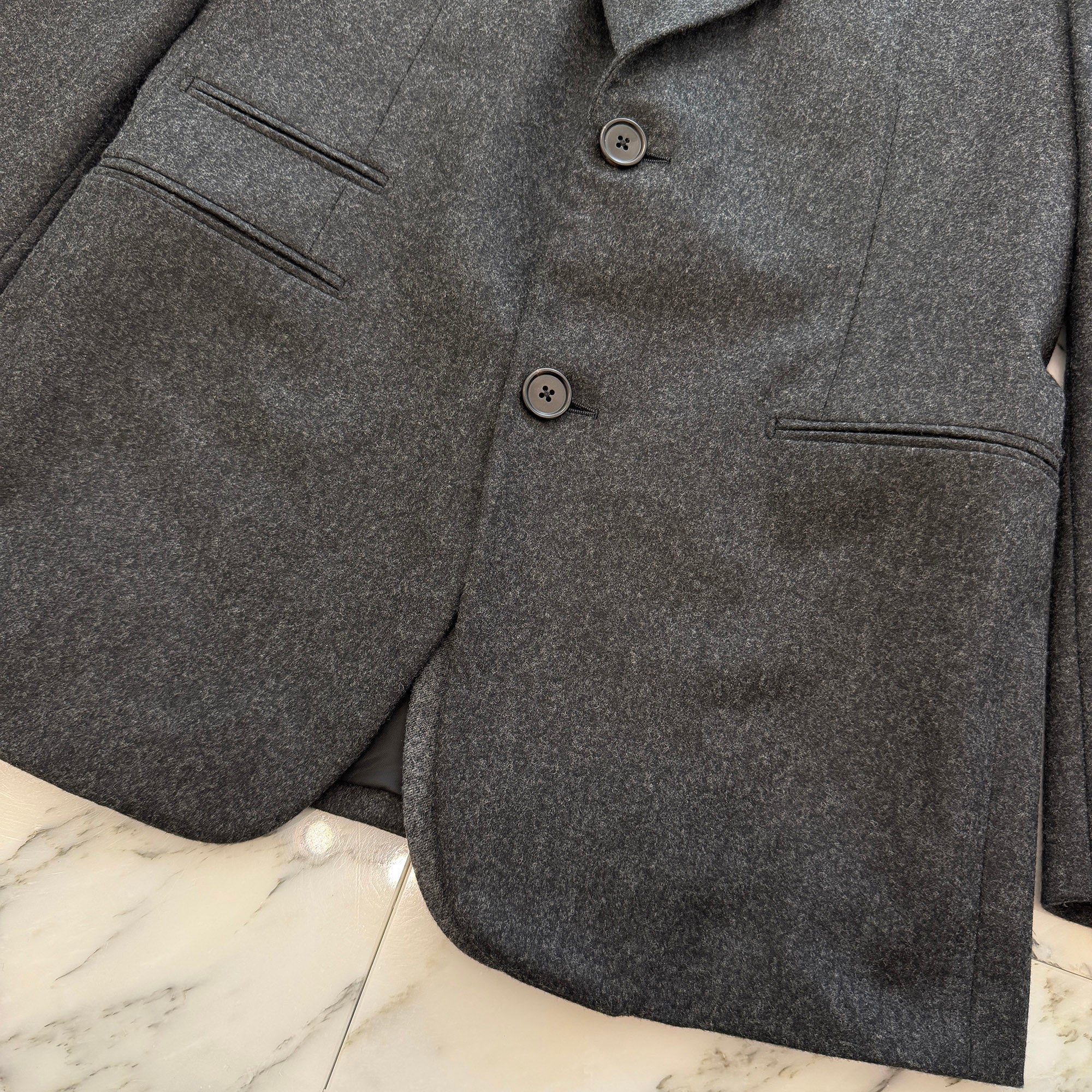 HERMES Tailored Wool Jacket G9362K Size 48 エルメス テーラード ウール ジャケット サイズ48