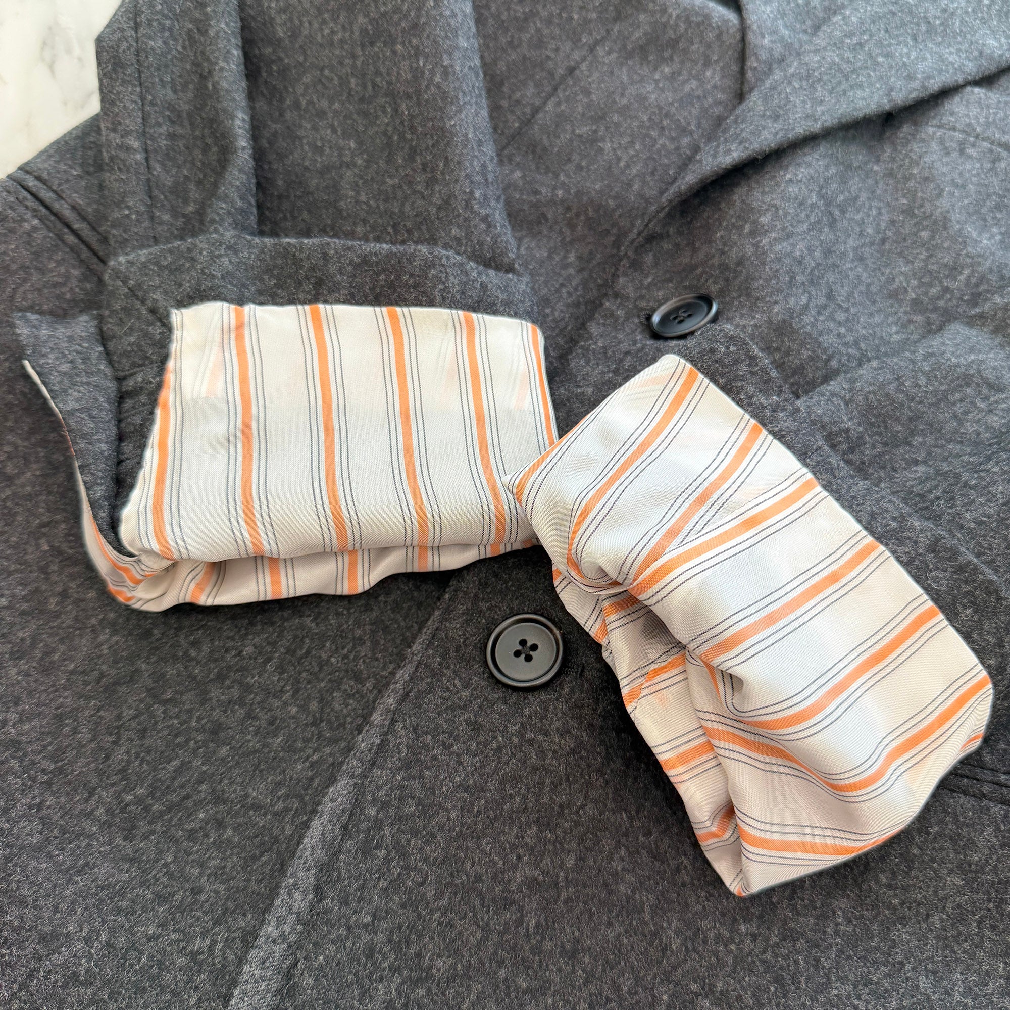 HERMES Tailored Wool Jacket G9362K Size 48 エルメス テーラード ウール ジャケット サイズ48