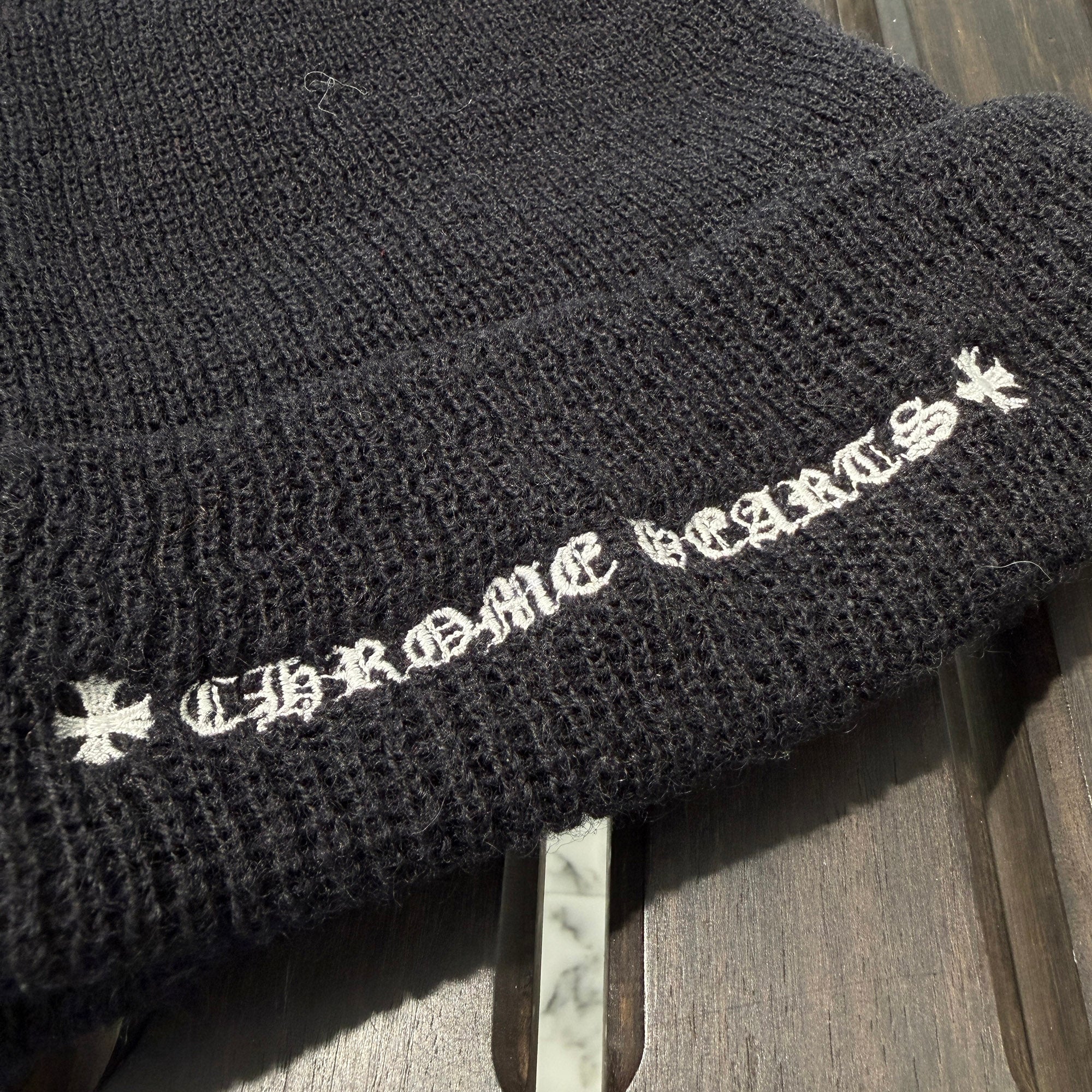 CHROME HEARTS CH Plus WOOL WATCH CAP Size ONE SIZE (23cm) クロムハーツ CHプラス ウール ウォッチキャップ ビーニー サイズONE SIZE (23cm)