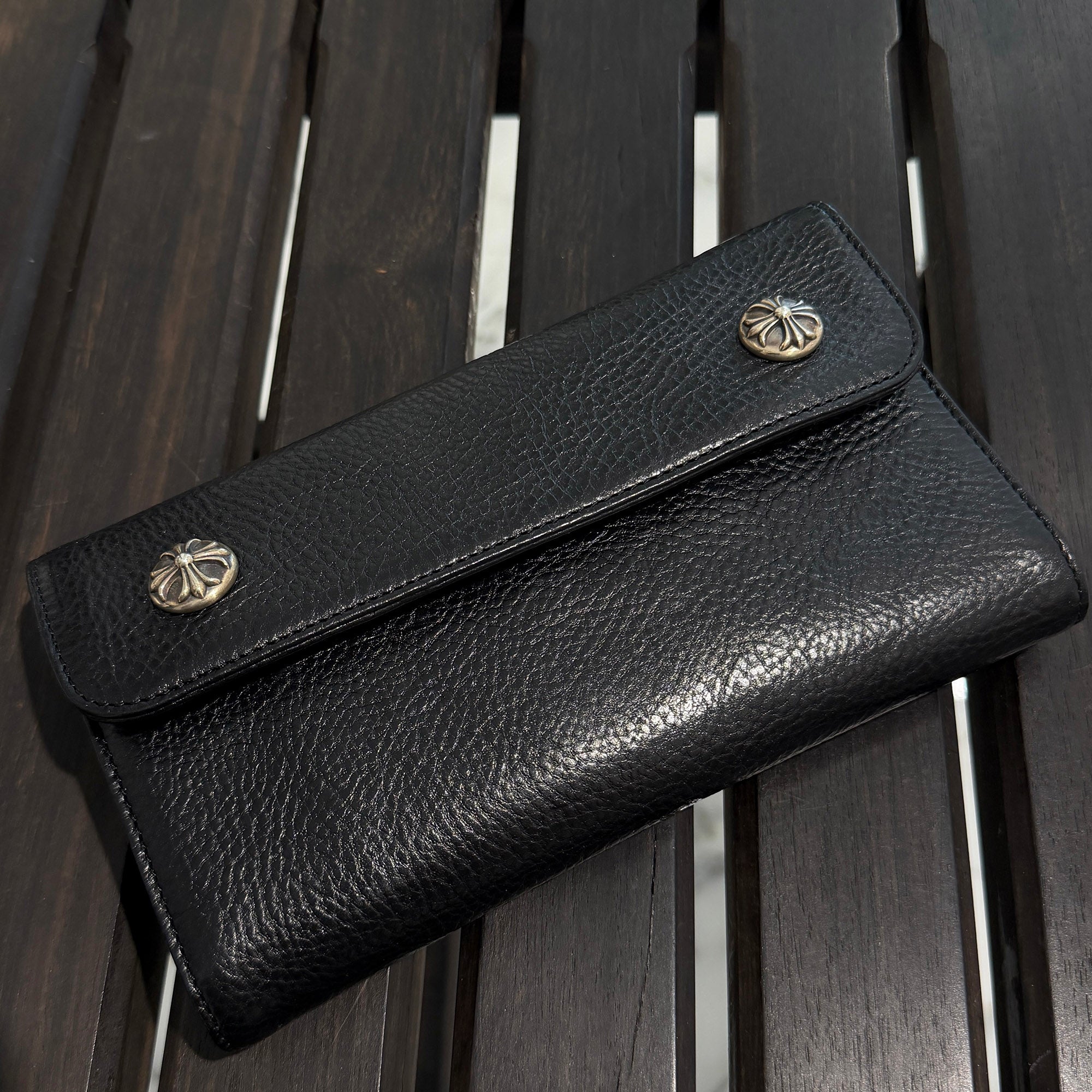 CHROME HEARTS Wave Cross Ball Wallet クロムハーツ ウェーブクロスボール ウォレット