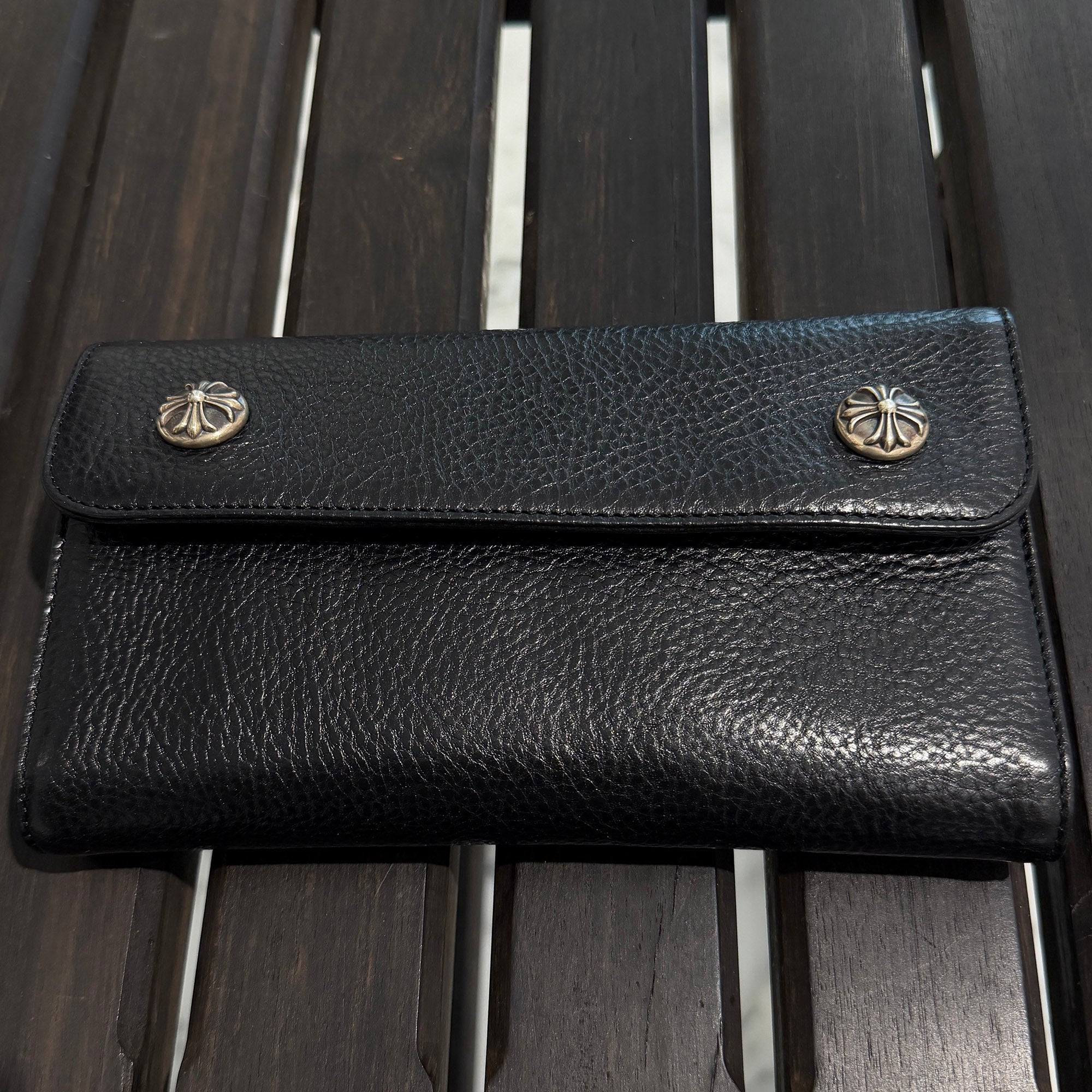 CHROME HEARTS Wave Cross Ball Wallet クロムハーツ ウェーブクロスボール ウォレット