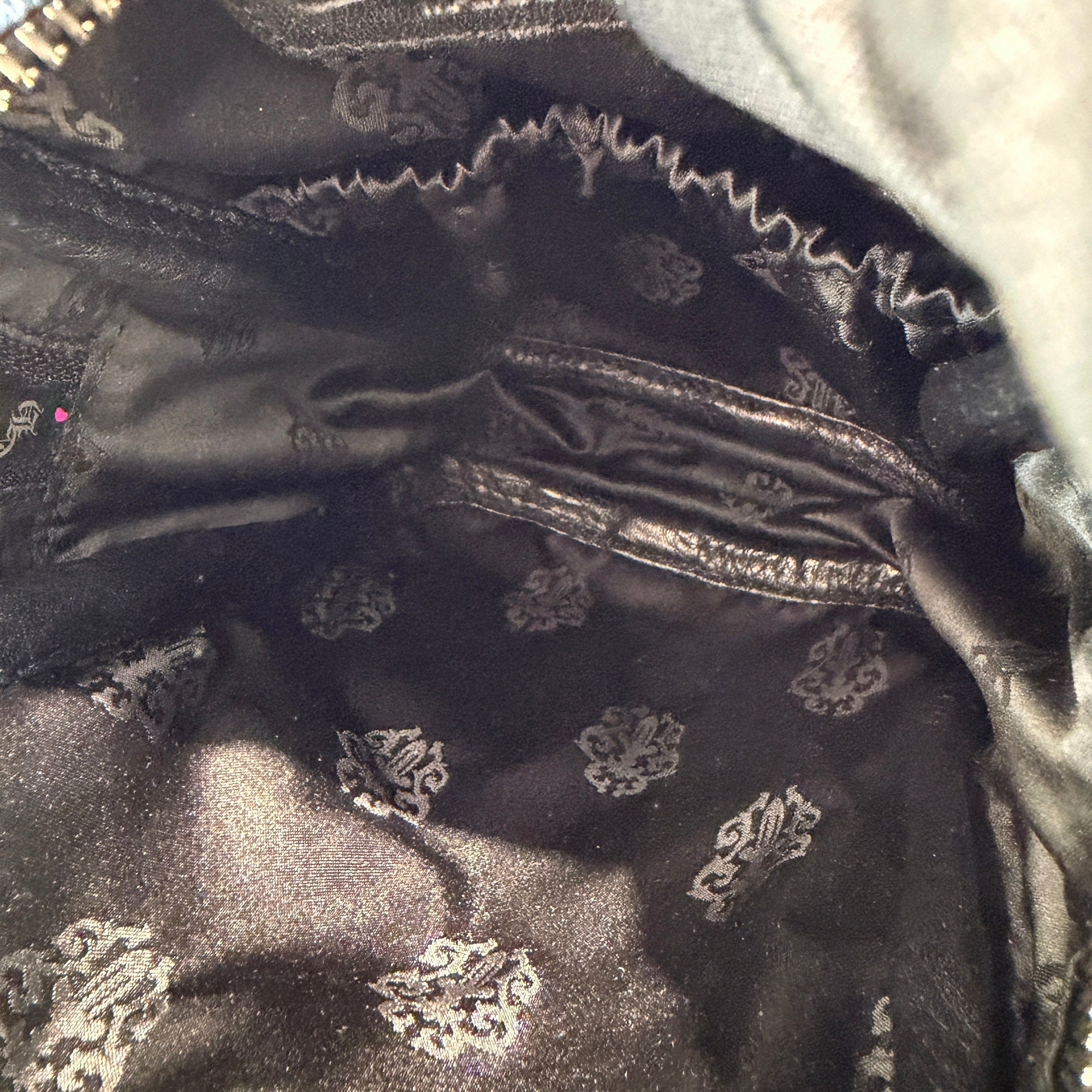 CHROME HEARTS TAKAMINI Multi Color Leather Cross Patch Denim Shoulder Bag クロムハーツ タカミニ マルチカラー レザークロスパッチ デニムショルダーバッグ