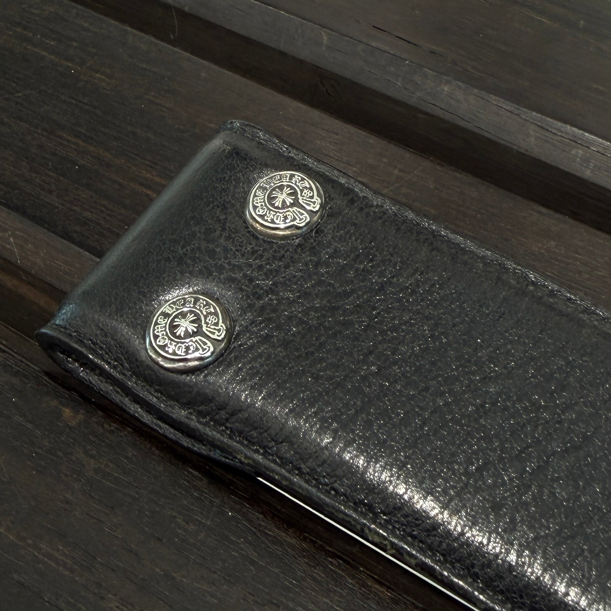 CHROME HEARTS 1.5 STRAP Horseshoe Rivet Leather Belt Size 30 クロムハーツ 1.5ストラップ ホースシューリベット レザーベルト サイズ30