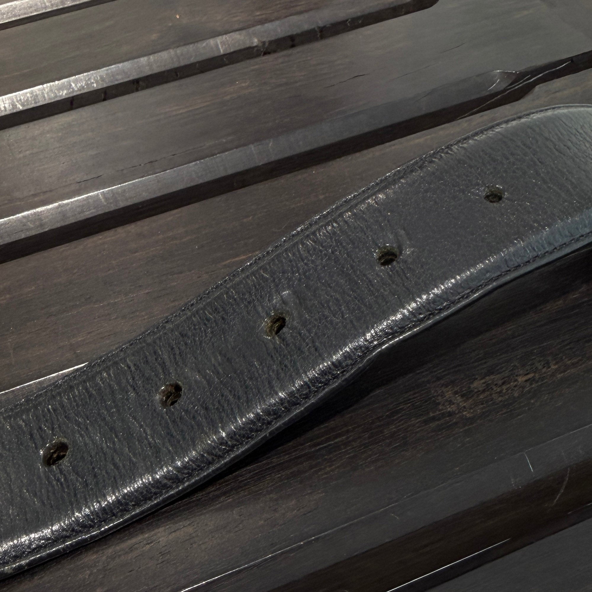 CHROME HEARTS 1.5 STRAP Horseshoe Rivet Leather Belt Size 30 クロムハーツ 1.5ストラップ ホースシューリベット レザーベルト サイズ30