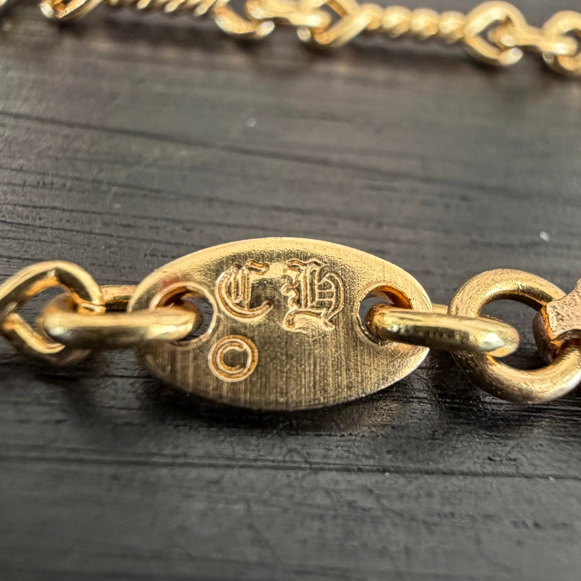 CHROME HEARTS 22K Twist Chain Necklace Size 18 Inch クロムハーツ 22K ツイストチェーン ネックレス サイズ 18インチ