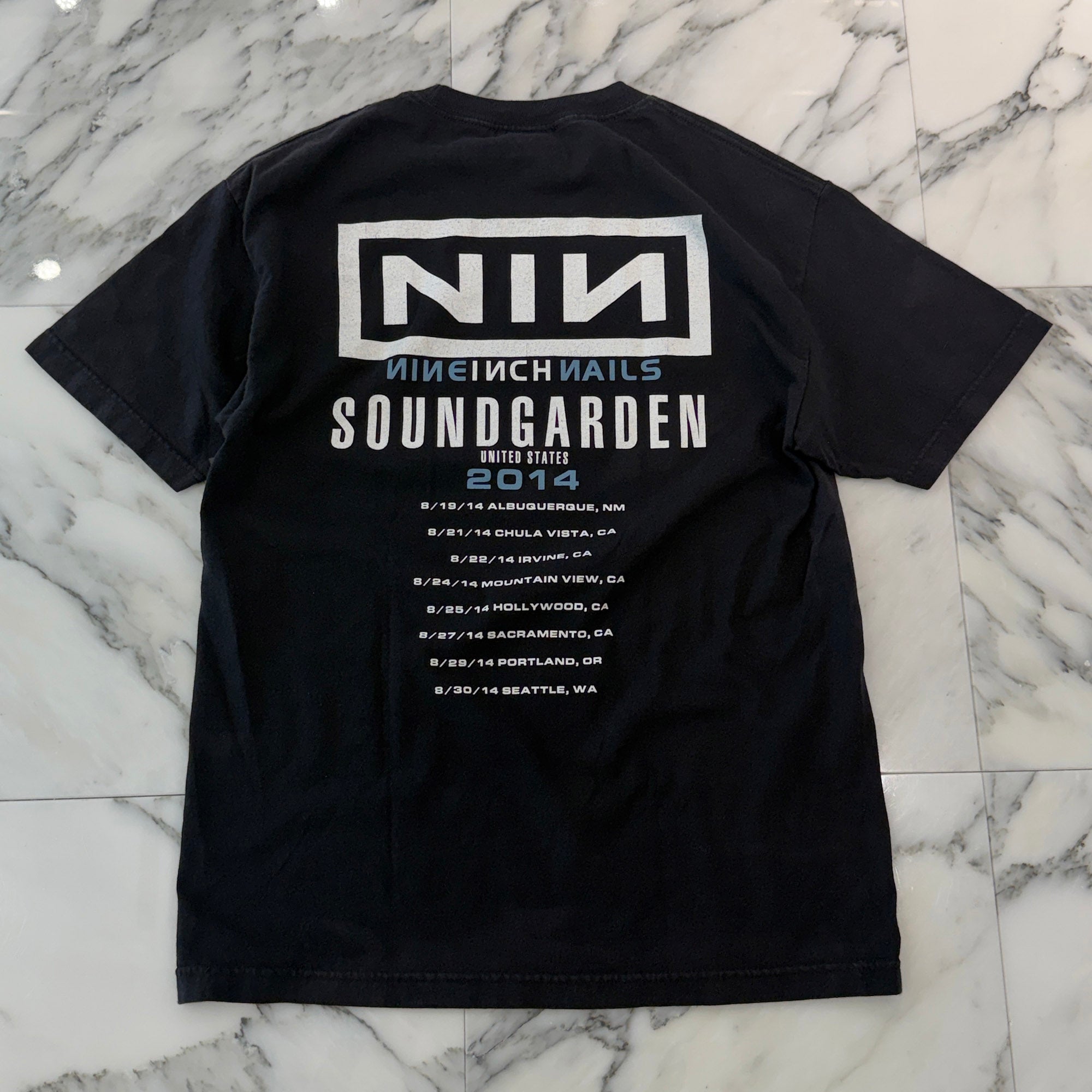 Vintage 00's NINE INCH NAILS × Sound Garden "North American Tour 2014" ALSTYLE S/S Tee Size L ヴィンテージ 00's ナインインチネイルズ×サウンドガーデン "ノース アメリカン ツアー 2014" アルスタイル社製 Tシャツ サイズL