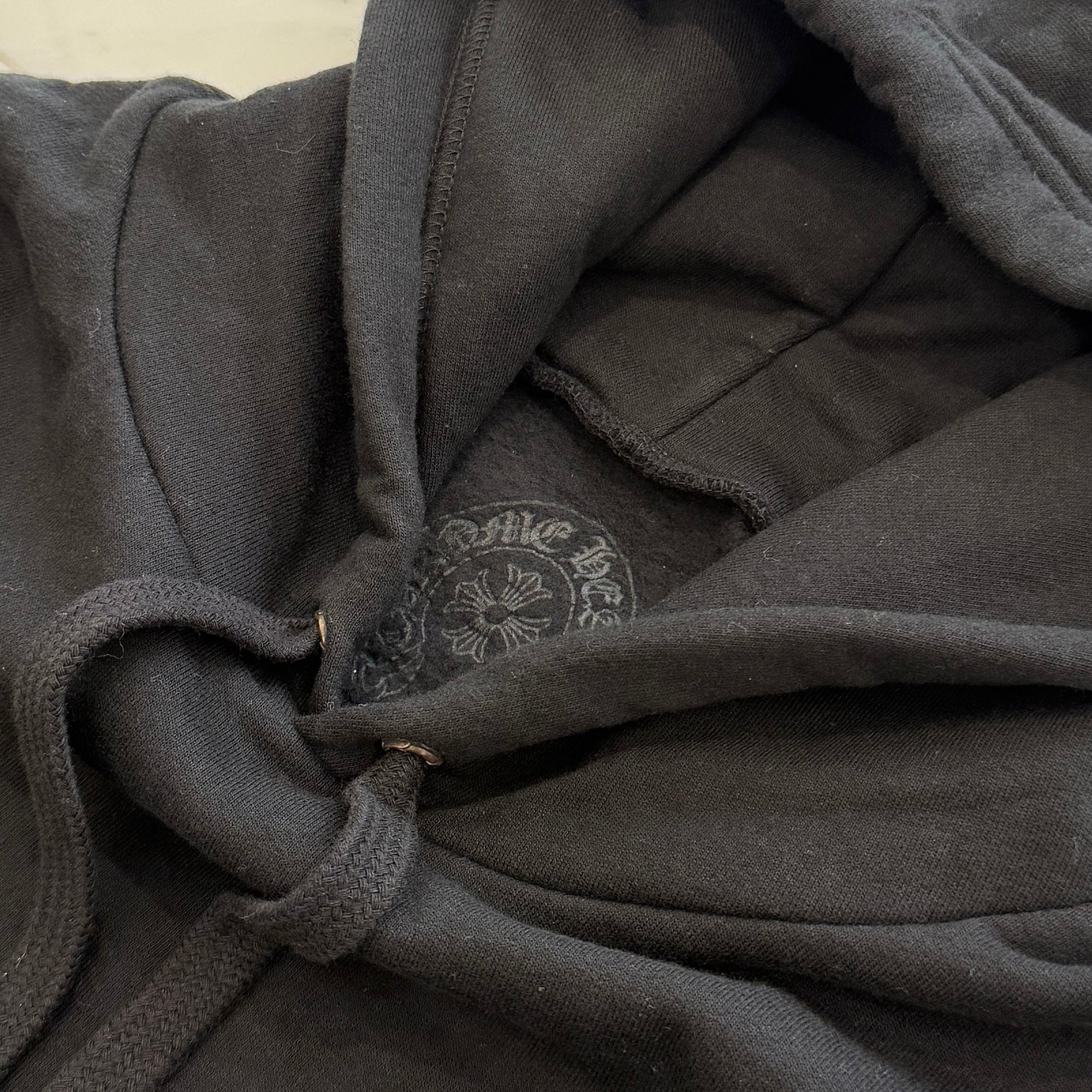 CHROME HEARTS Floral Cross Horseshoe Pullover Hoodie Size L クロムハーツ フローラルクロス ホースシュー プルオーバーフーディ サイズL