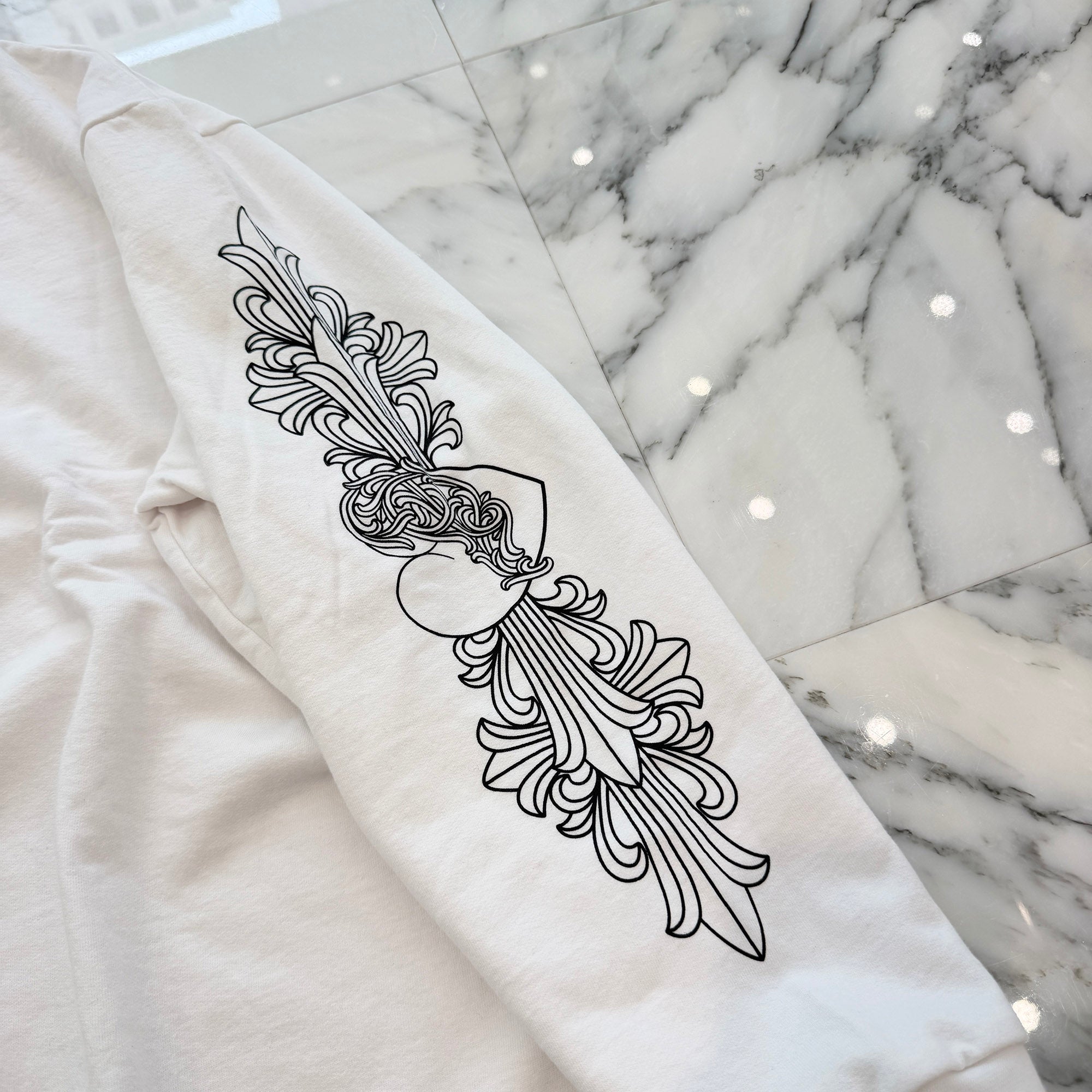 CHROME HEARTS "LOVE YOU" Crew Neck Sweat Shirt Size XL クロムハーツ ラブ ユー クルーネック スウェットシャツ サイズXL