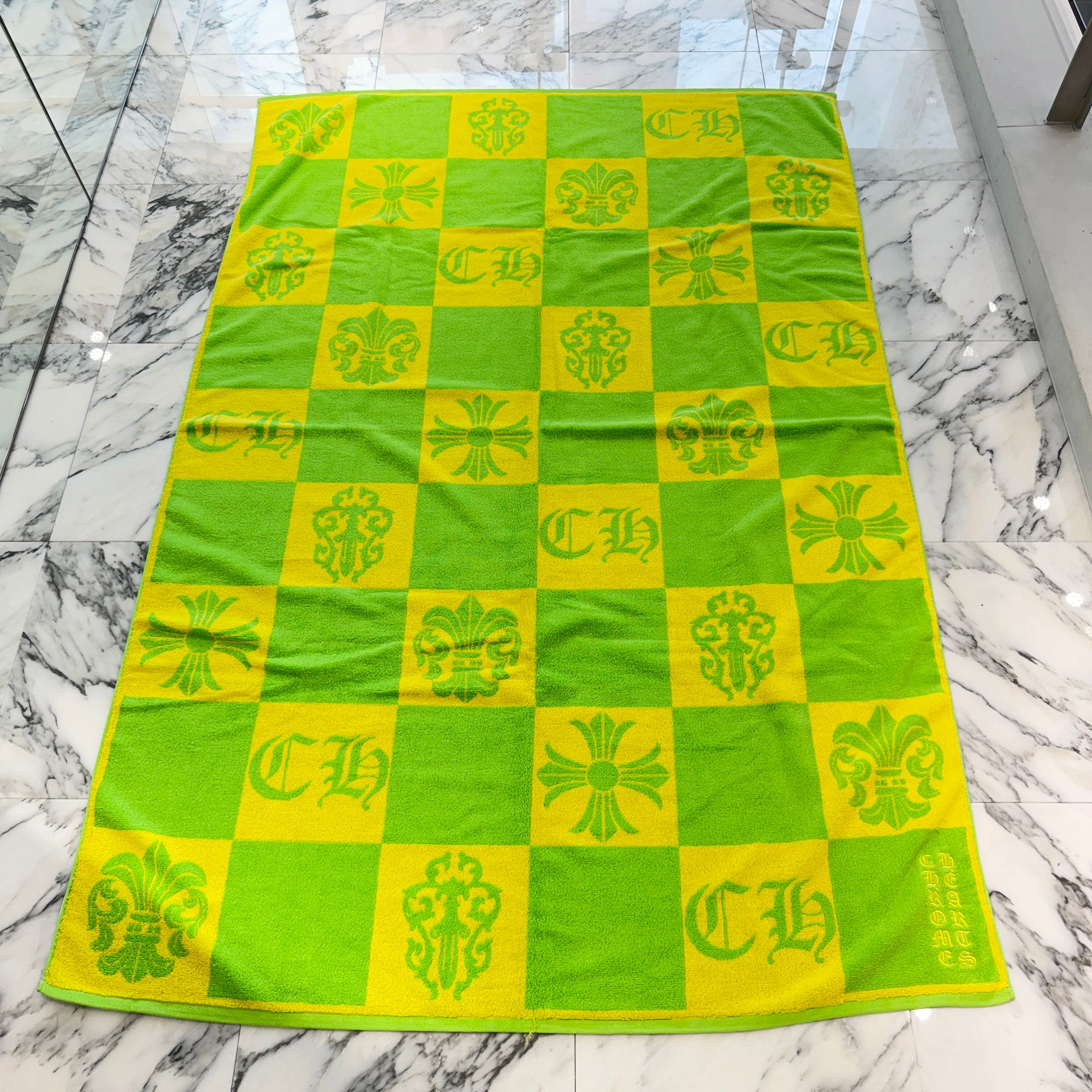 CHROME HEARTS Multi Logo Jacquard Beach Towel クロムハーツ マルチロゴ ジャカード ビーチタオル