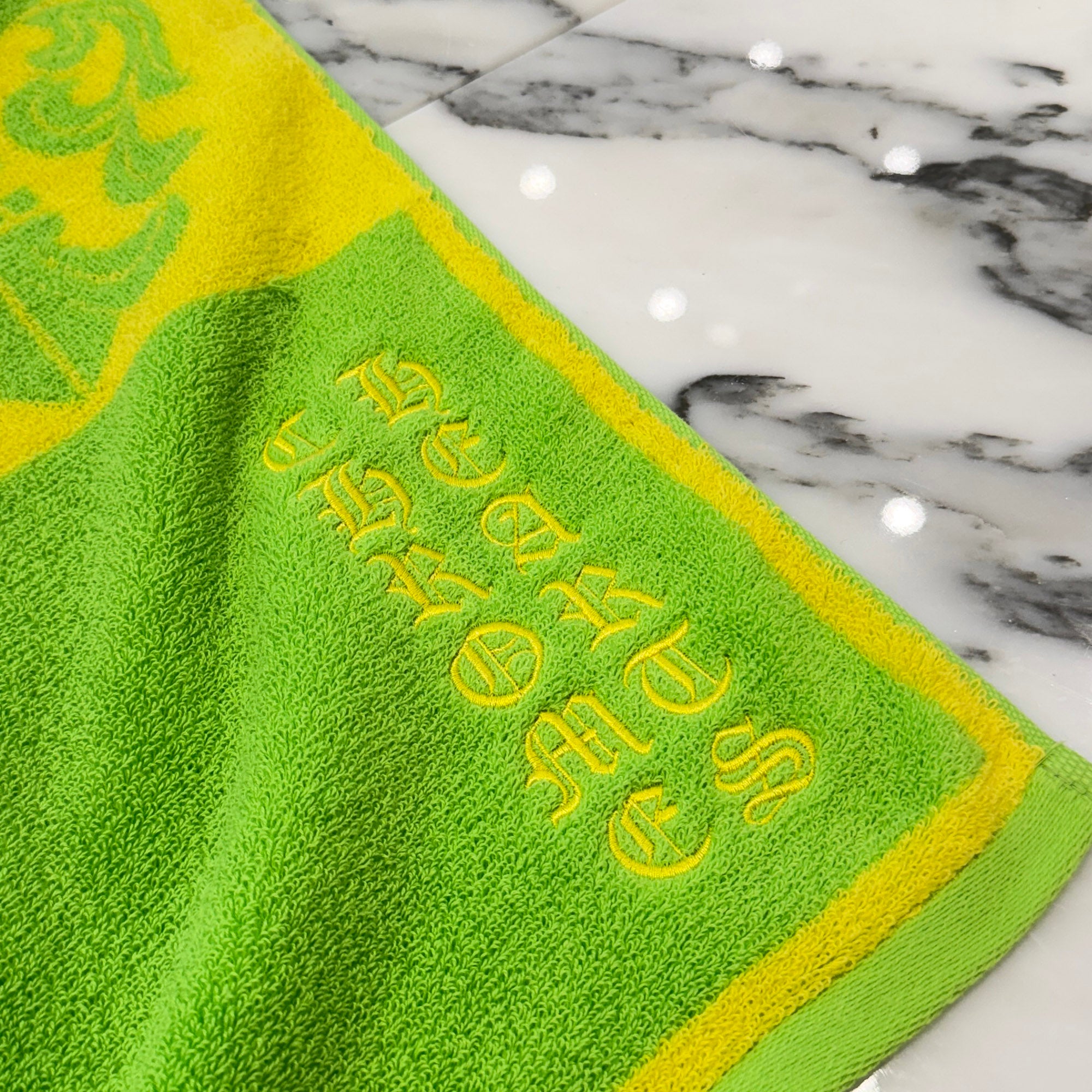 CHROME HEARTS Multi Logo Jacquard Beach Towel クロムハーツ マルチロゴ ジャカード ビーチタオル