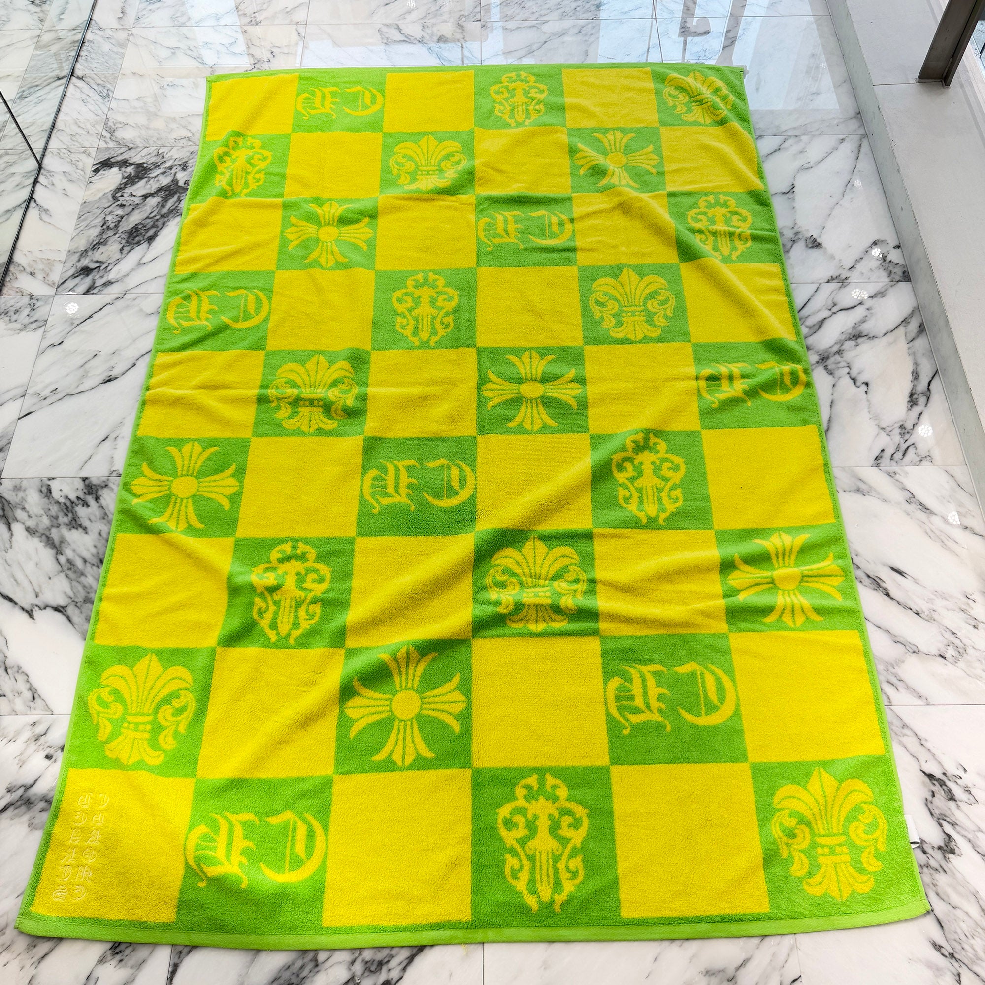 CHROME HEARTS Multi Logo Jacquard Beach Towel クロムハーツ マルチロゴ ジャカード ビーチタオル