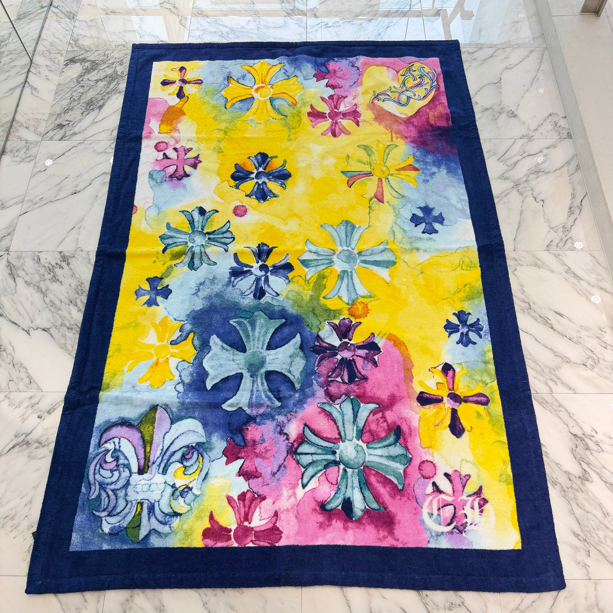 CHROME HEARTS CH Plus Jacquard Beach Towel クロムハーツ CHプラス ジャカード ビーチタオル