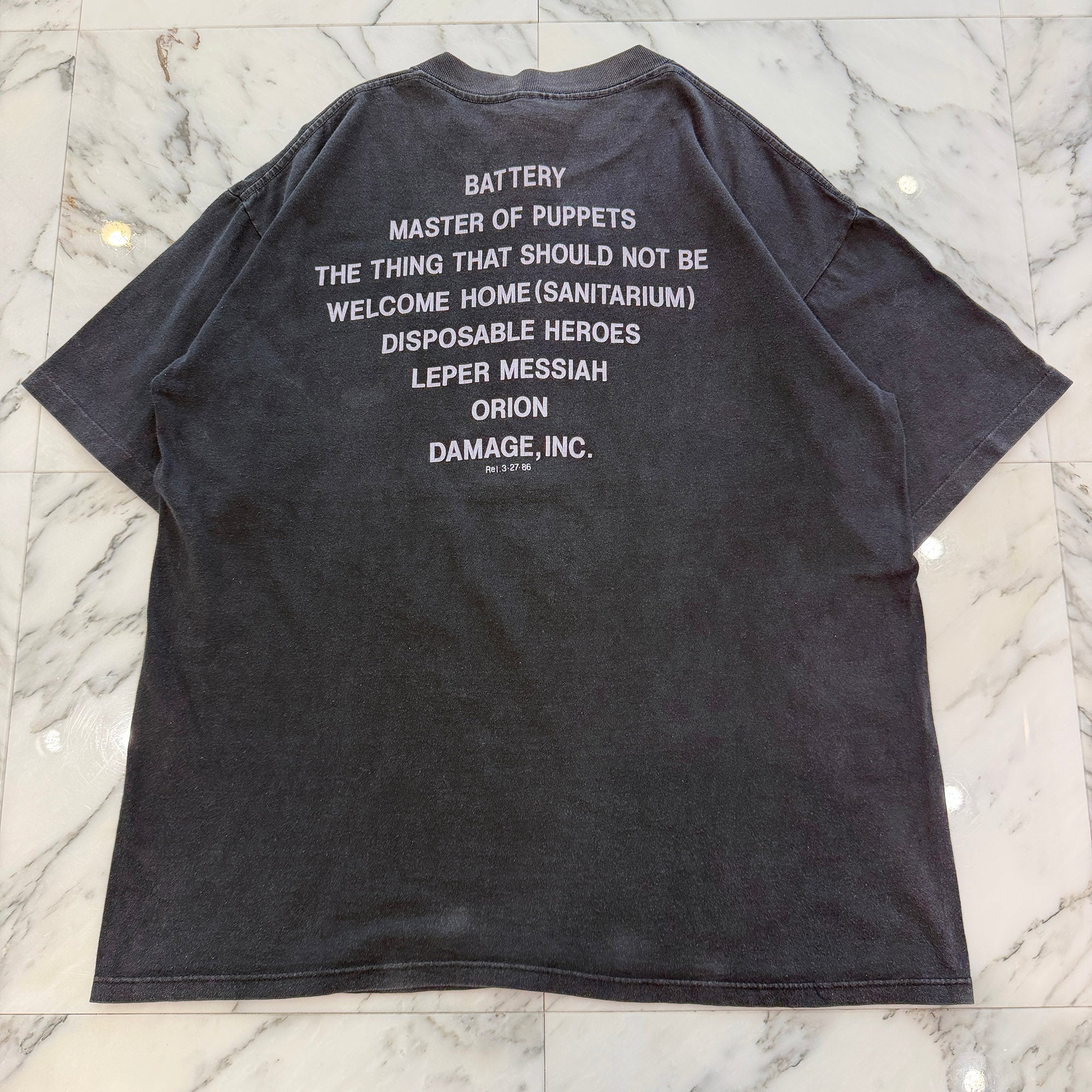 Vintage 90's Metallica "Master of Puppets 1987" Official S/S Tee Size XL ヴィンテージ 90's メタリカ "メタル・マスター 1987" オフィシャル Tシャツ サイズXL