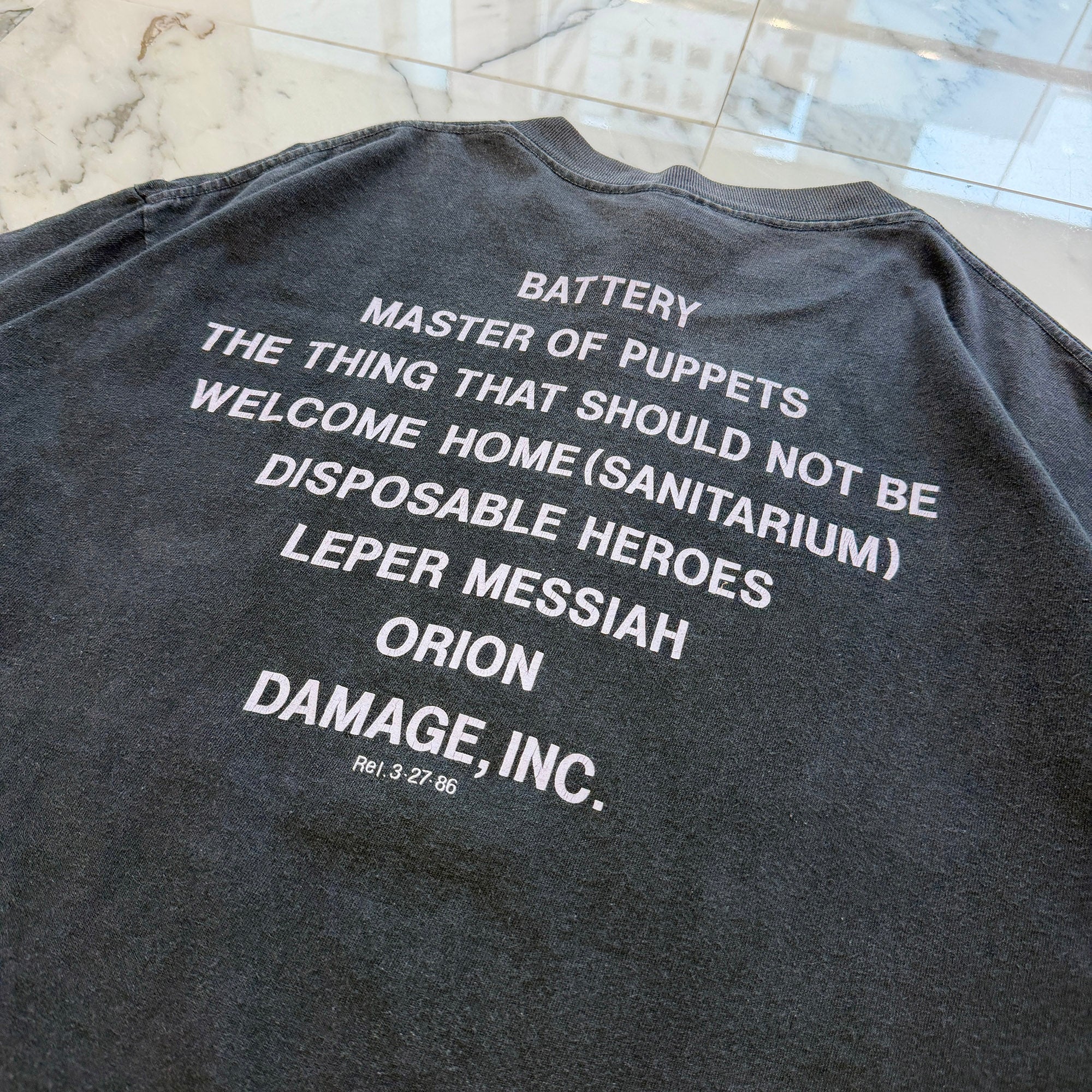 Vintage 90's Metallica "Master of Puppets 1987" Official S/S Tee Size XL ヴィンテージ 90's メタリカ "メタル・マスター 1987" オフィシャル Tシャツ サイズXL