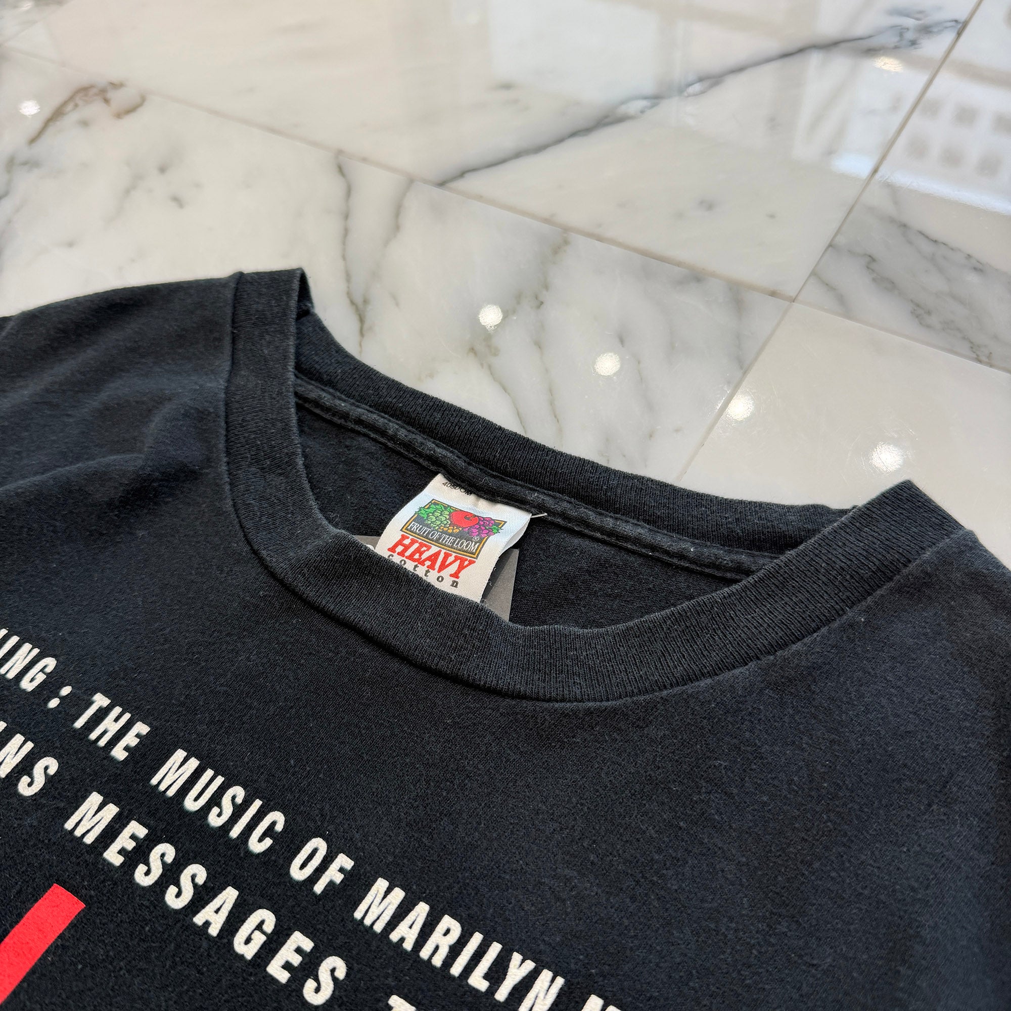 Vintage 90's Marilyn Manson "KILL GOD KILL YUR MOM & DAD KILL YOUSELF" FRUIT OF THE LOOM S/S Tee Size XL ヴィンテージ 90's マリリンマンソン "キル・ゴッド・キル・ユア・マム・アンド・ダッド・キル・ユアセルフ" フルーツオブザルーム社製Tシャツ サイズXL