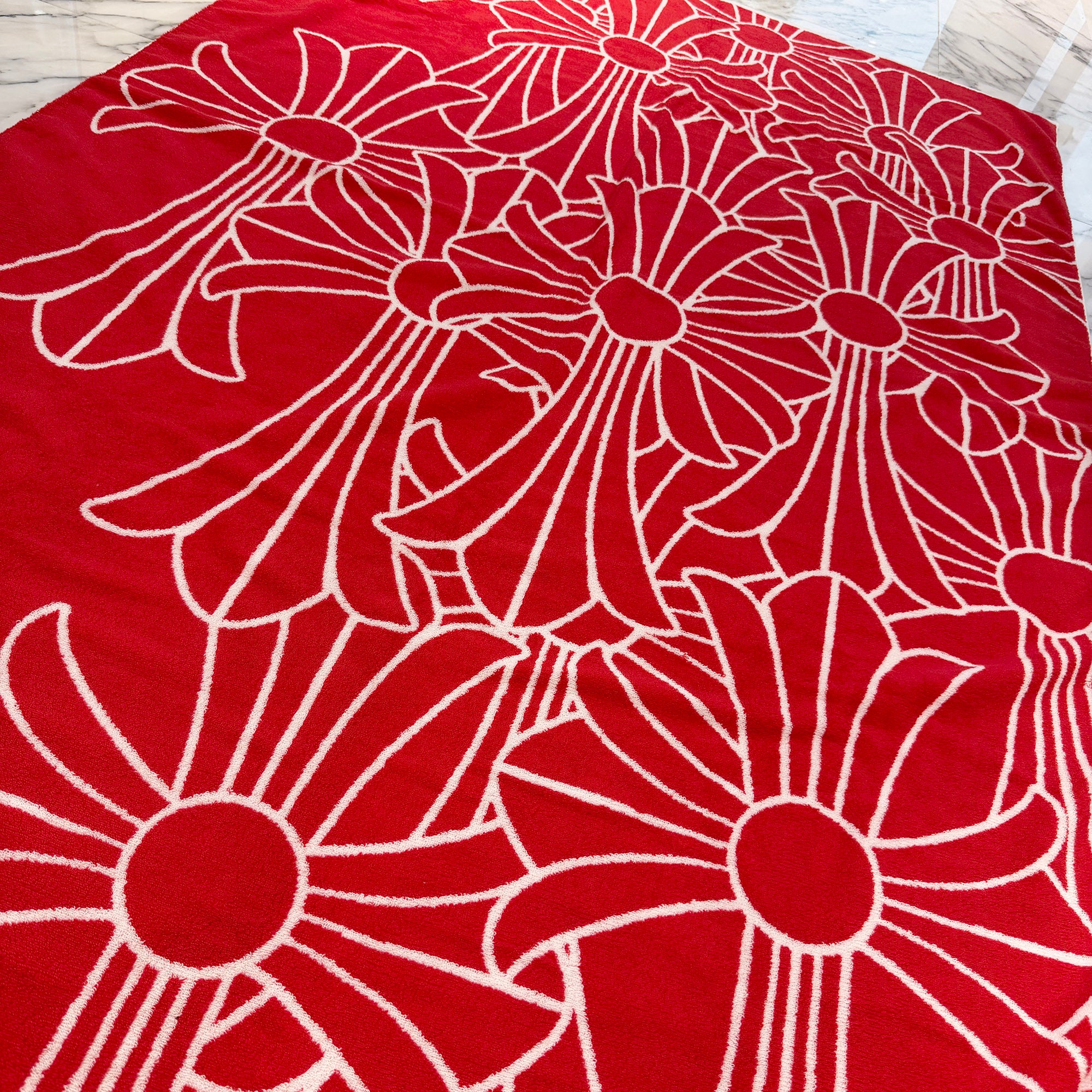 CHROME HEARTS Cemetery Cross Jacquard Beach Towel クロムハーツ セメタリークロス ジャカード ビーチタオル
