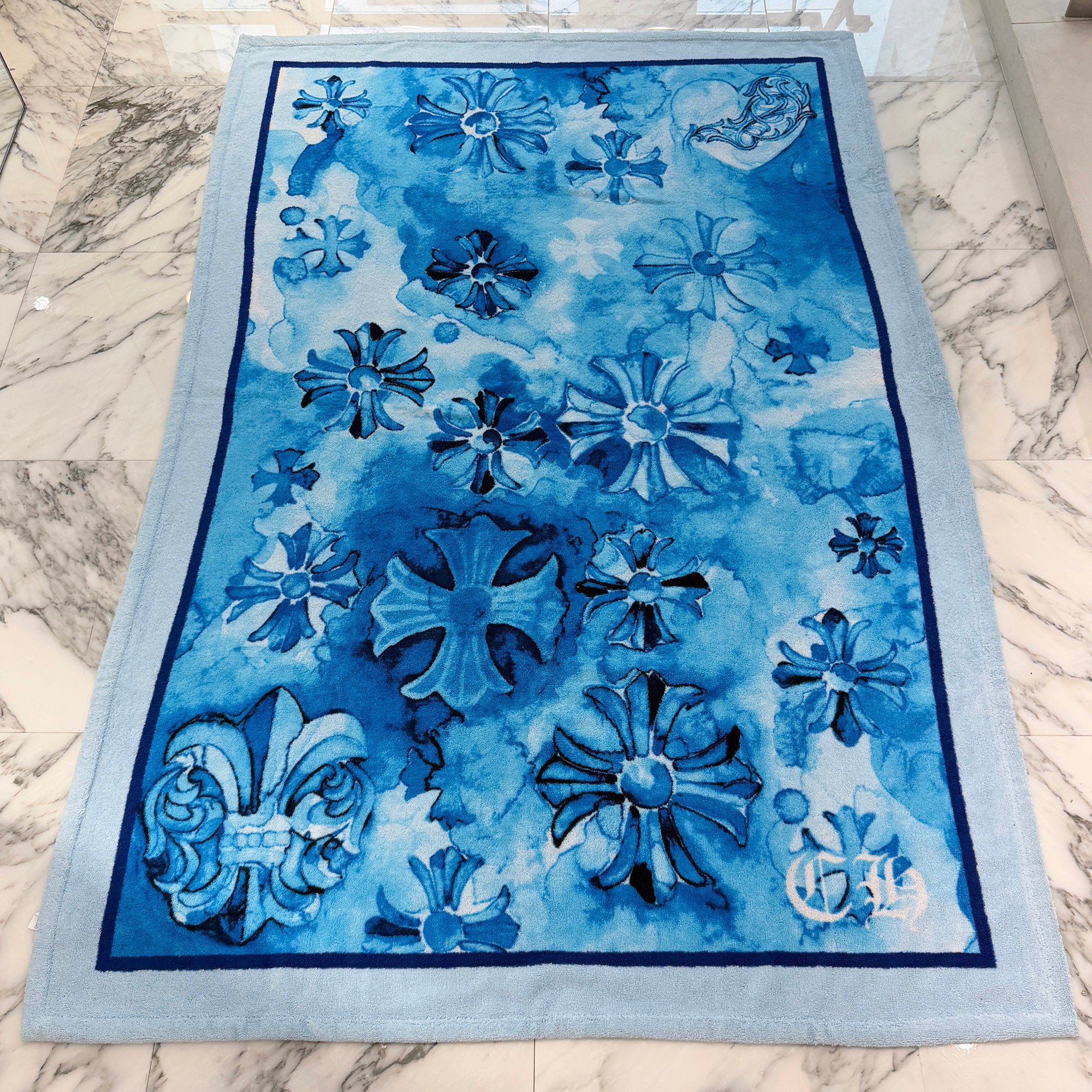 CHROME HEARTS CH Plus Jacquard Beach Towel クロムハーツ CHプラス ジャカード ビーチタオル