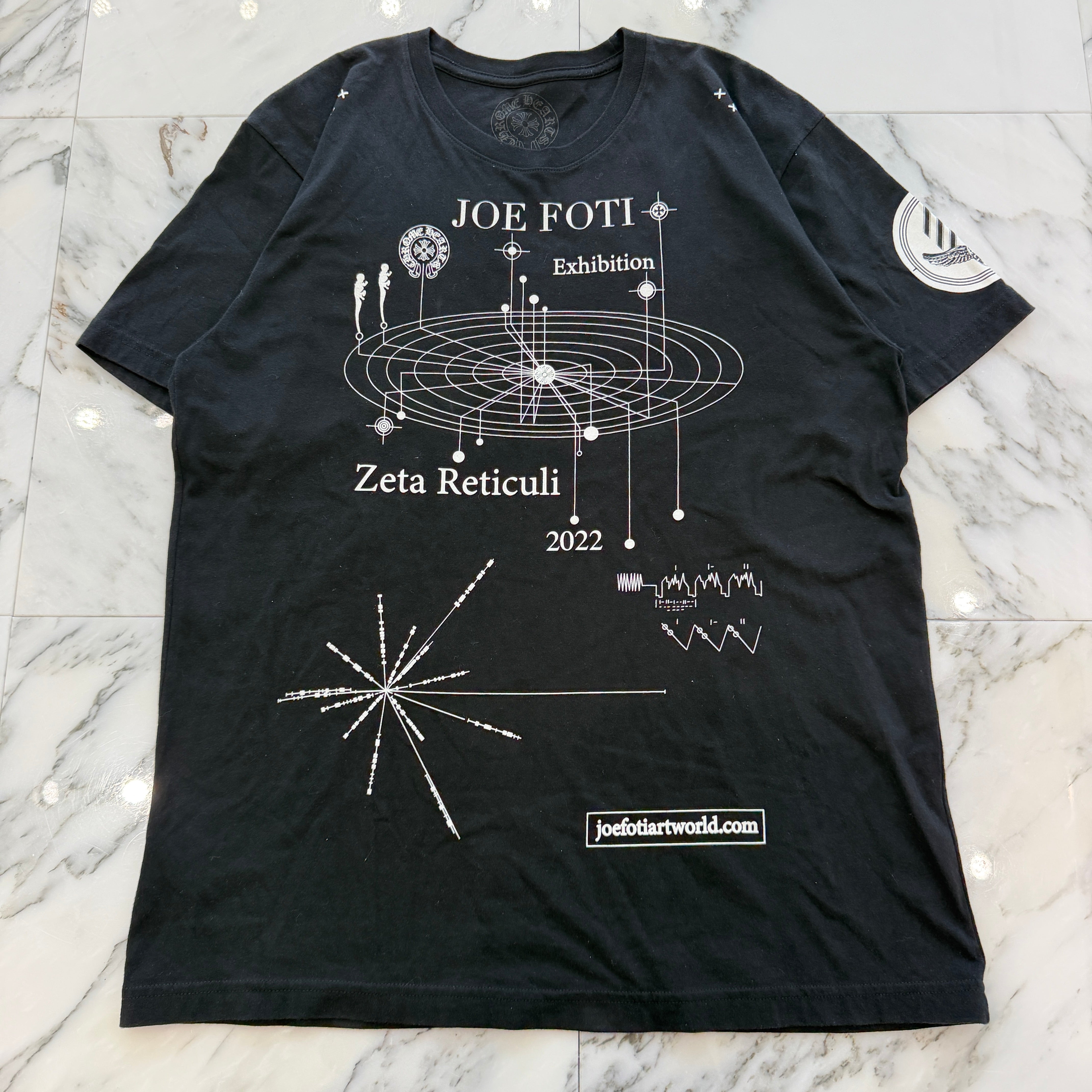 CHROME HEARTS 2022SS JOE FOTI Limited Exhibition Graphic Print Tee Size L クロムハーツ ジョーフォティ リミテッド エキシビジョン グラフィック プリント Tシャツ サイズL