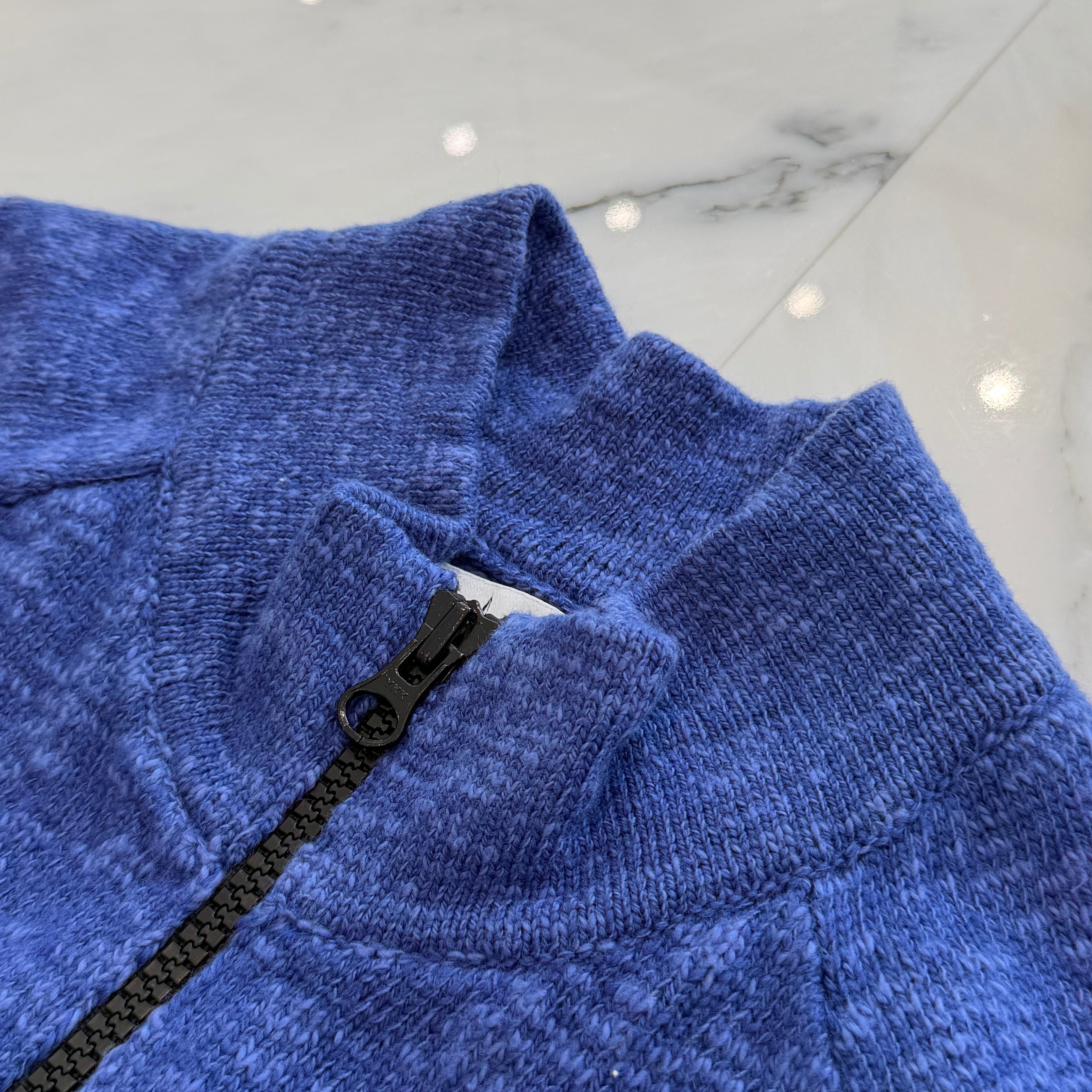 STONE ISLAND 2021AW Wool Cotton Stand Collar Zip Up Cardigan 7515536D3 Size XL ストーンアイランド ウールコットン スタンドカラー ジップアップ カーディガン サイズXL