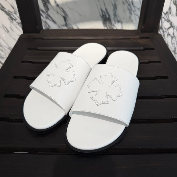 CHROME HEARTS Leather Cross Patch Sandals Size 43 (約27.5cm～28.0cm) クロムハーツ レザークロスパッチ サンダル サイズ43 (約27.5cm～28.0cm)