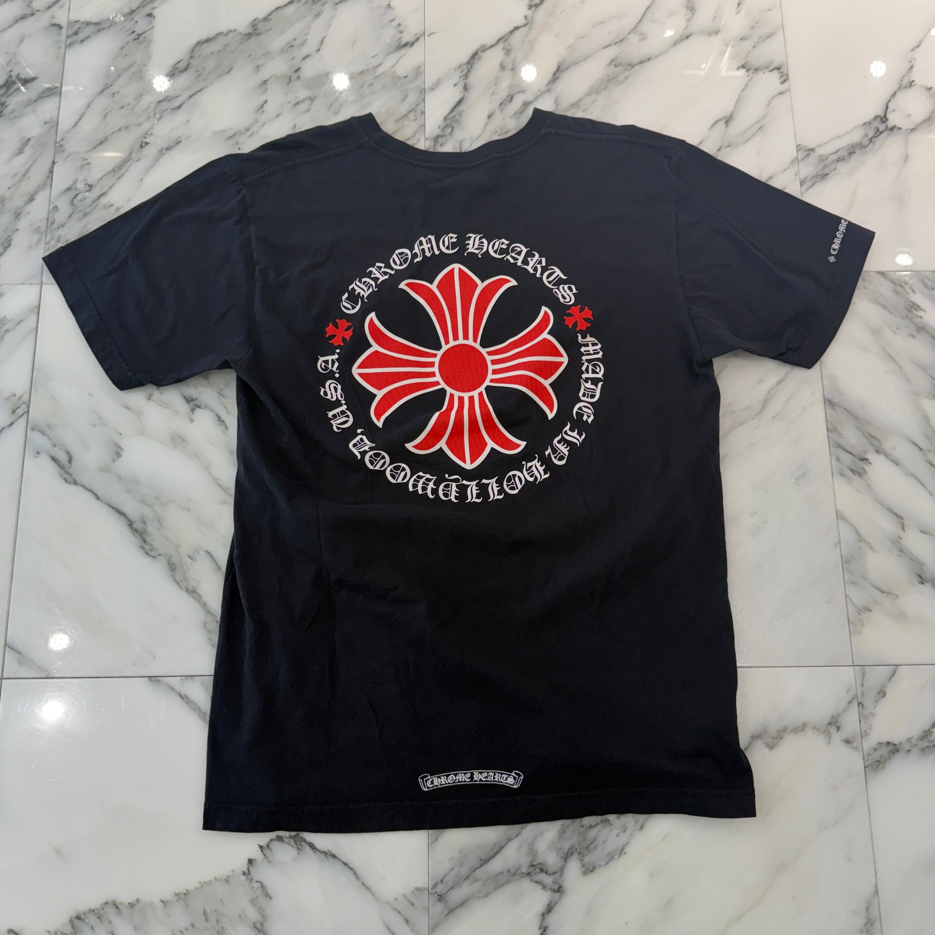 CHROME HEARTS Hollywood Limited Red CH Plus Horseshoe Tee Size L クロムハーツ ハリウッド限定 レッド CHプラス ホースシュー Tシャツ サイズL
