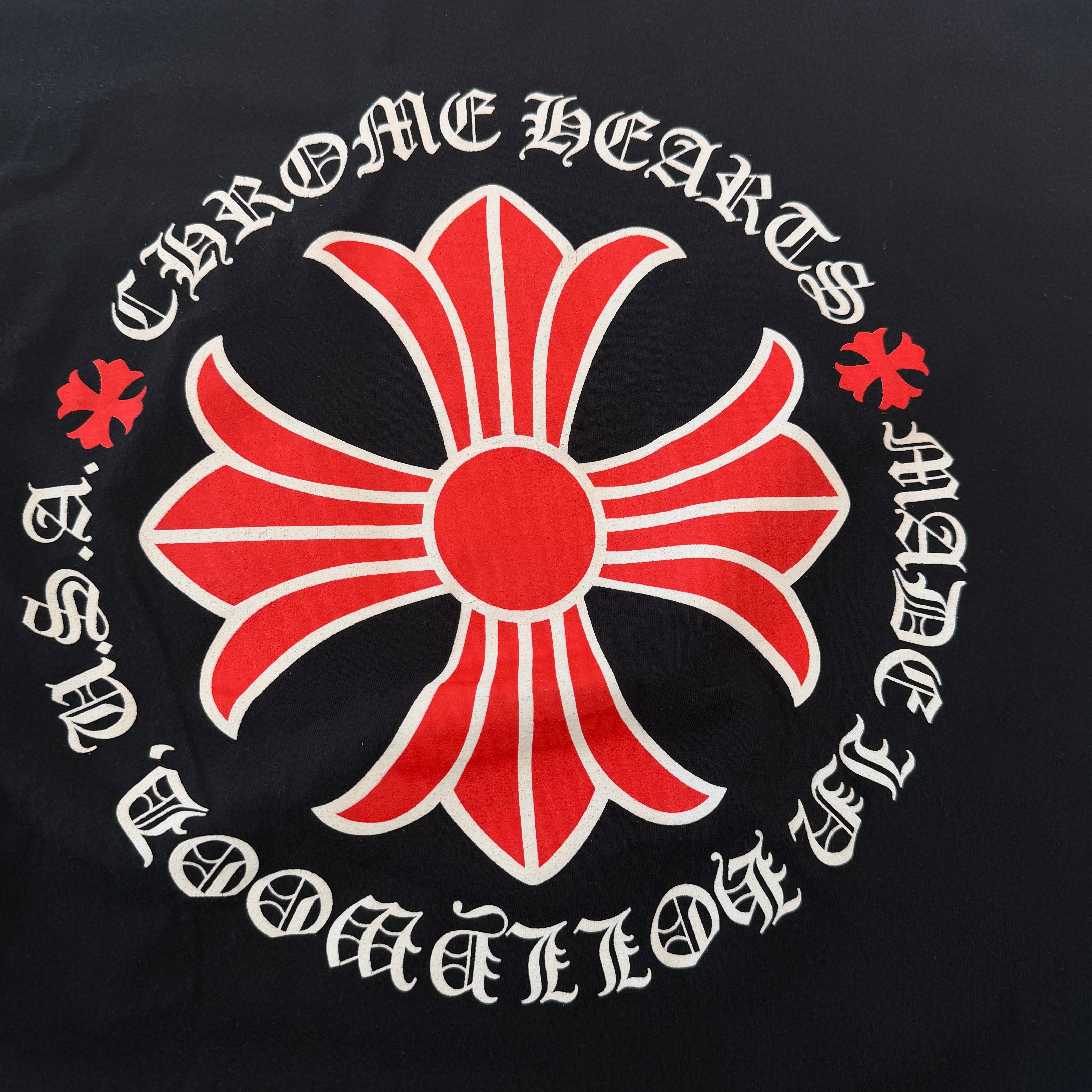 CHROME HEARTS Hollywood Limited Red CH Plus Horseshoe Tee Size L クロムハーツ ハリウッド限定 レッド CHプラス ホースシュー Tシャツ サイズL