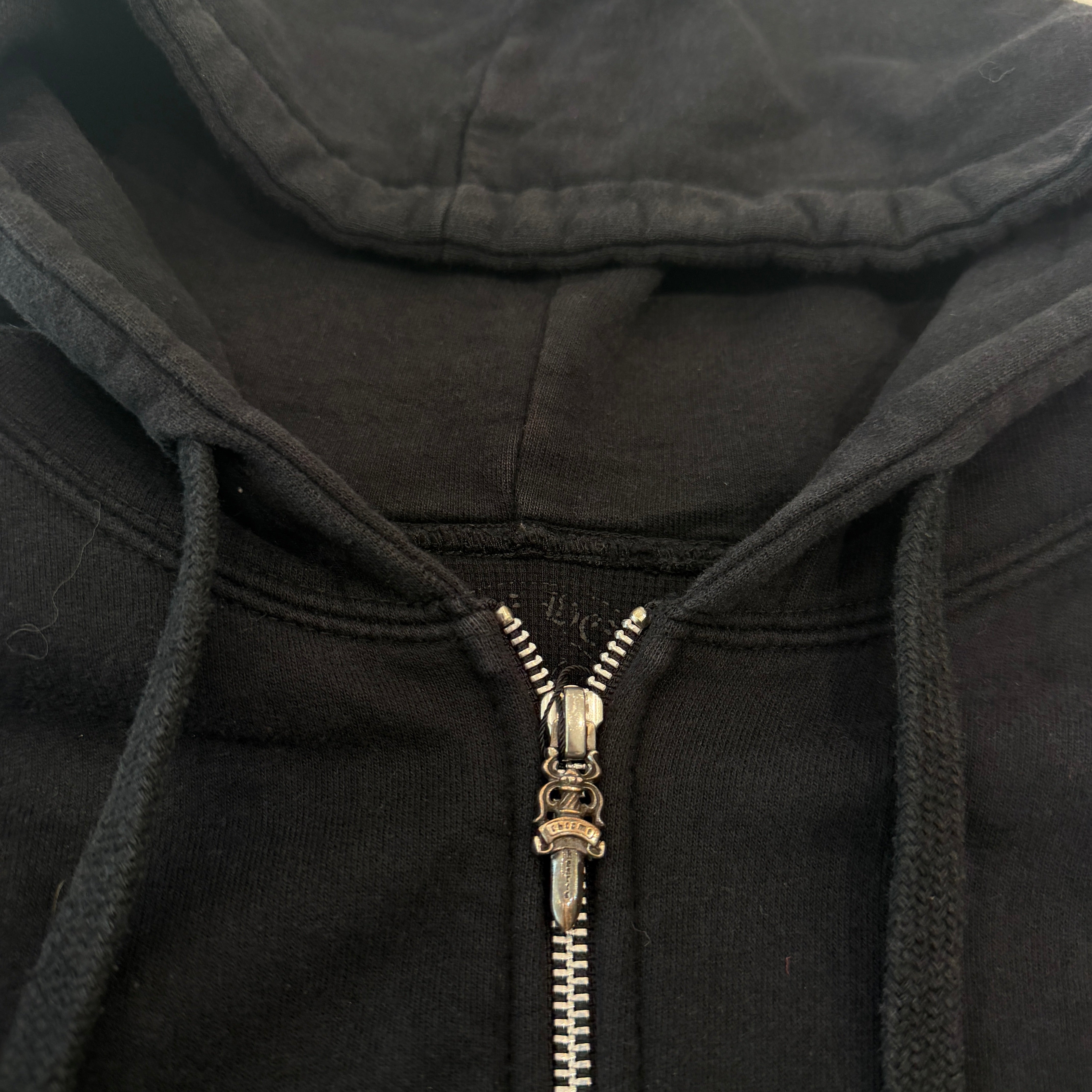 CHROME HEARTS Back CH Plus Print Thermal Zip Up Hoodie Size L クロムハーツ バック CHプラス プリント サーマル ジップアップフーディ サイズL
